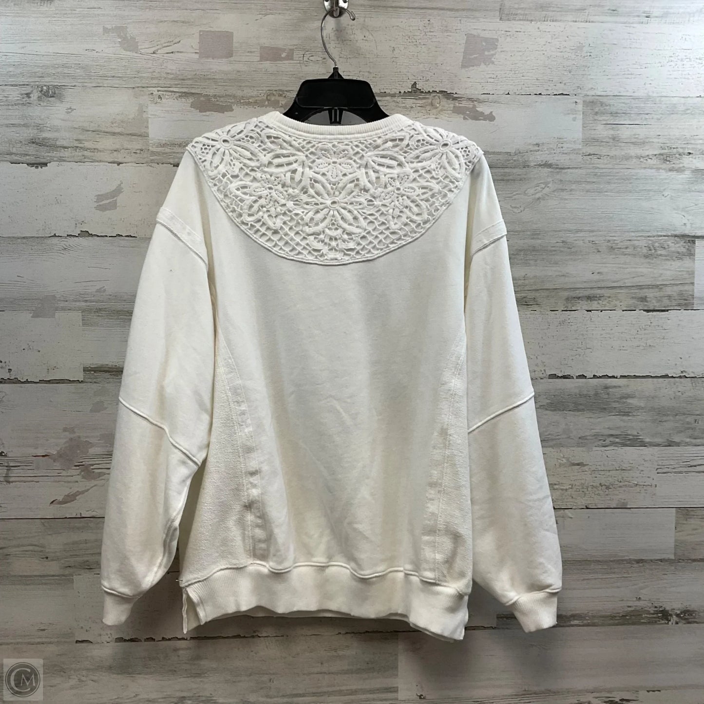 Sweatshirt Crewneck By Aerie In White, Size: Xxs