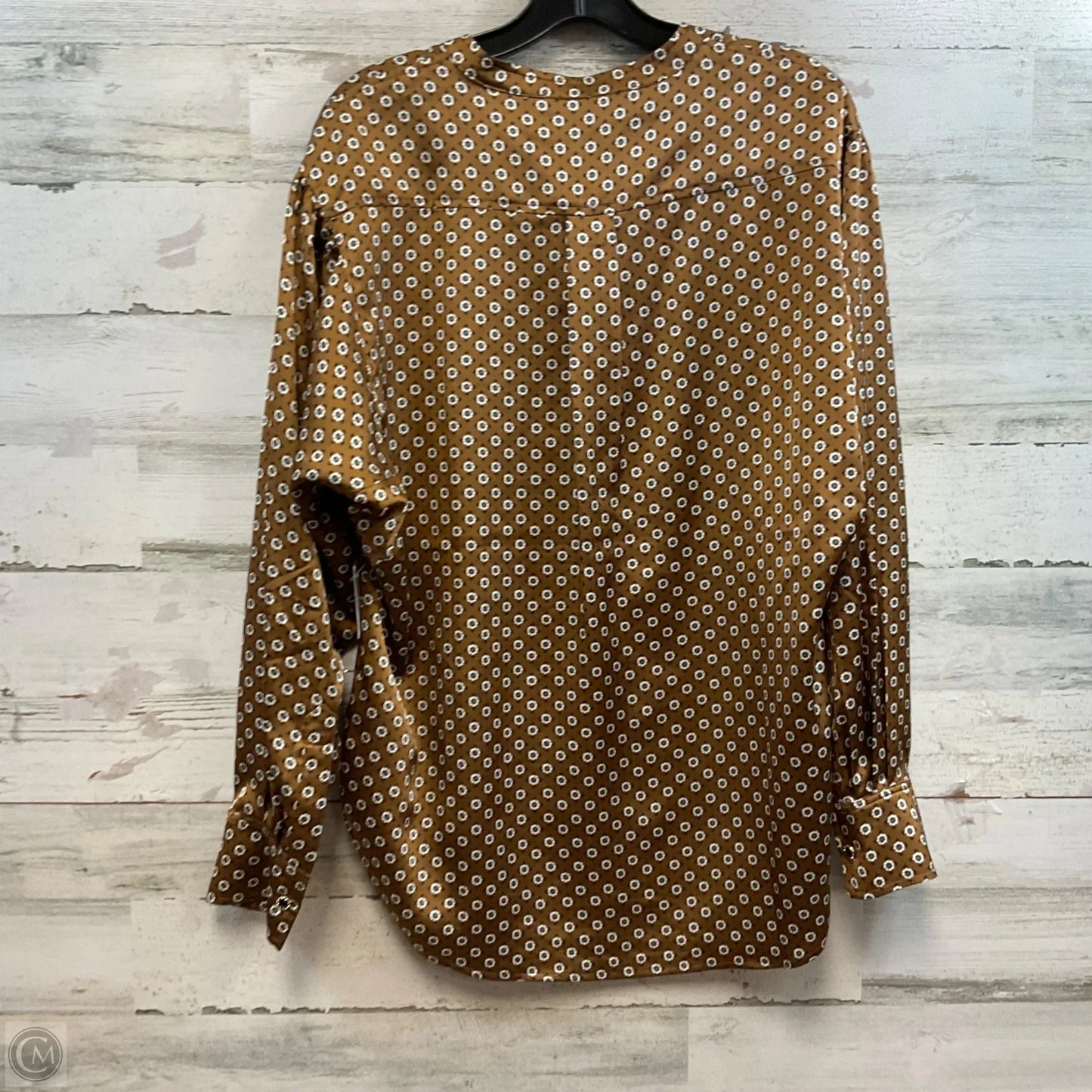 Blouse Long Sleeve By Sanctuary In Brown, Size: S