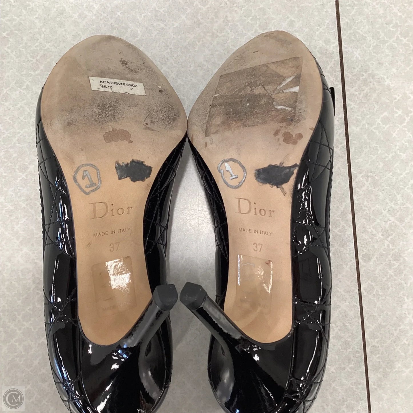 Shoes Luxury Designer By Dior In Black, Size: 6.5