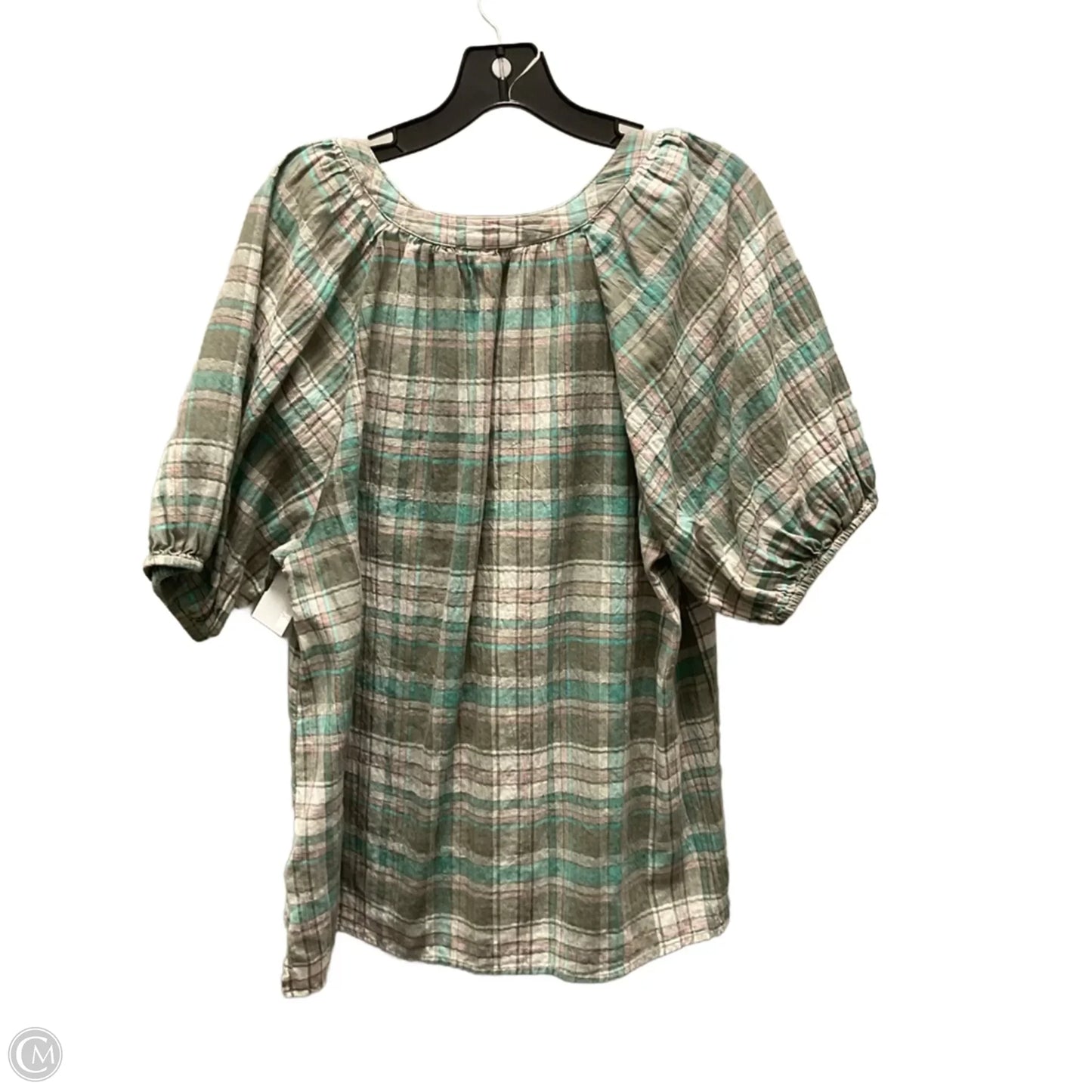 Top Short Sleeve By Beachlunchlounge In Green, Size: L