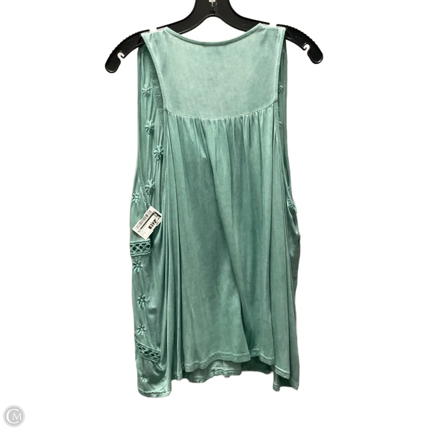 Top Sleeveless By Pol In Green, Size: L