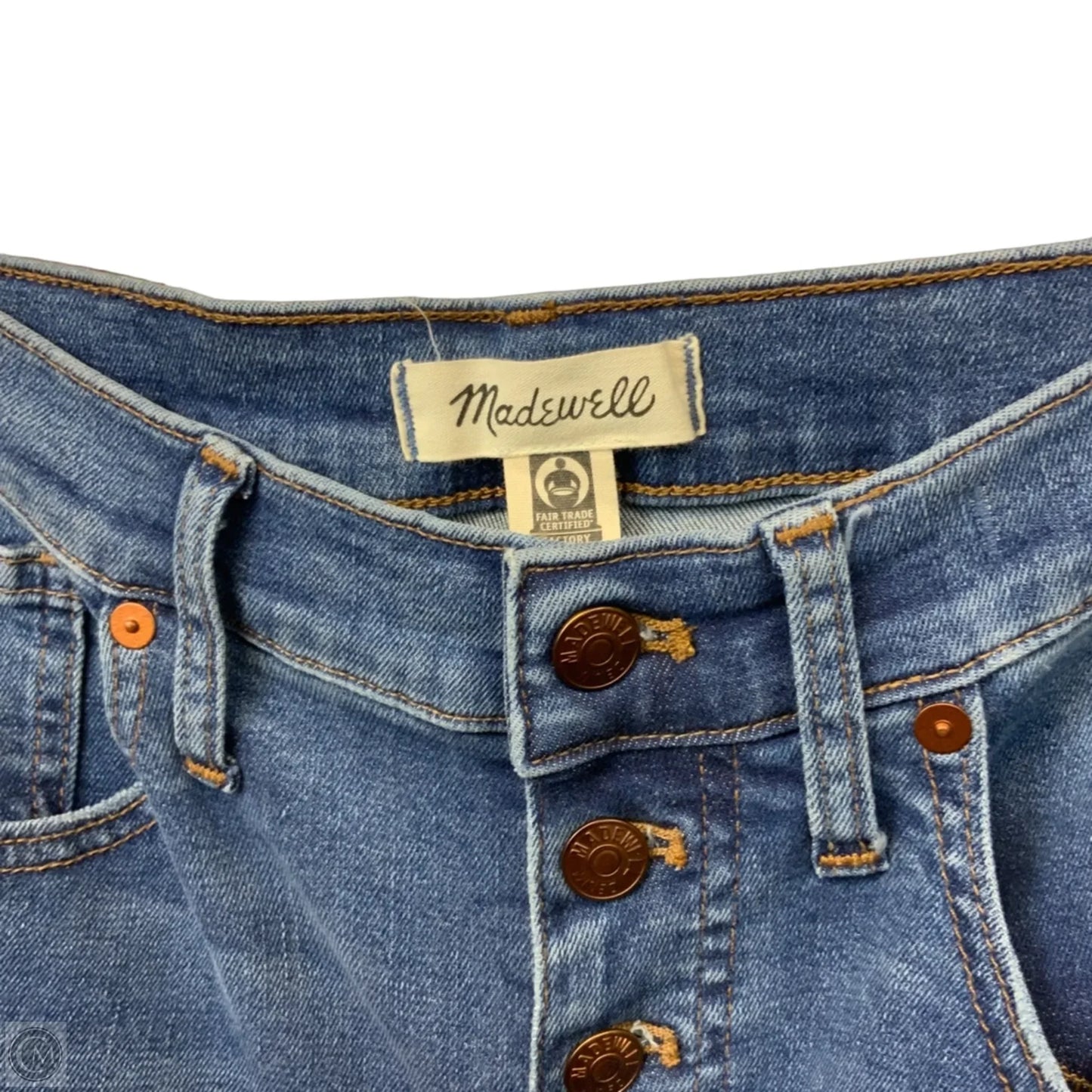 Jeans Skinny By Madewell In Blue Denim, Size: 8