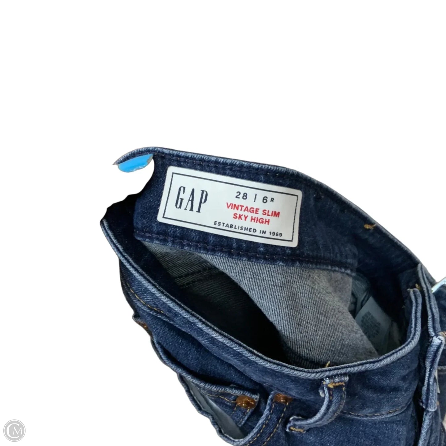 Jeans Skinny By Gap In Blue Denim, Size: 6