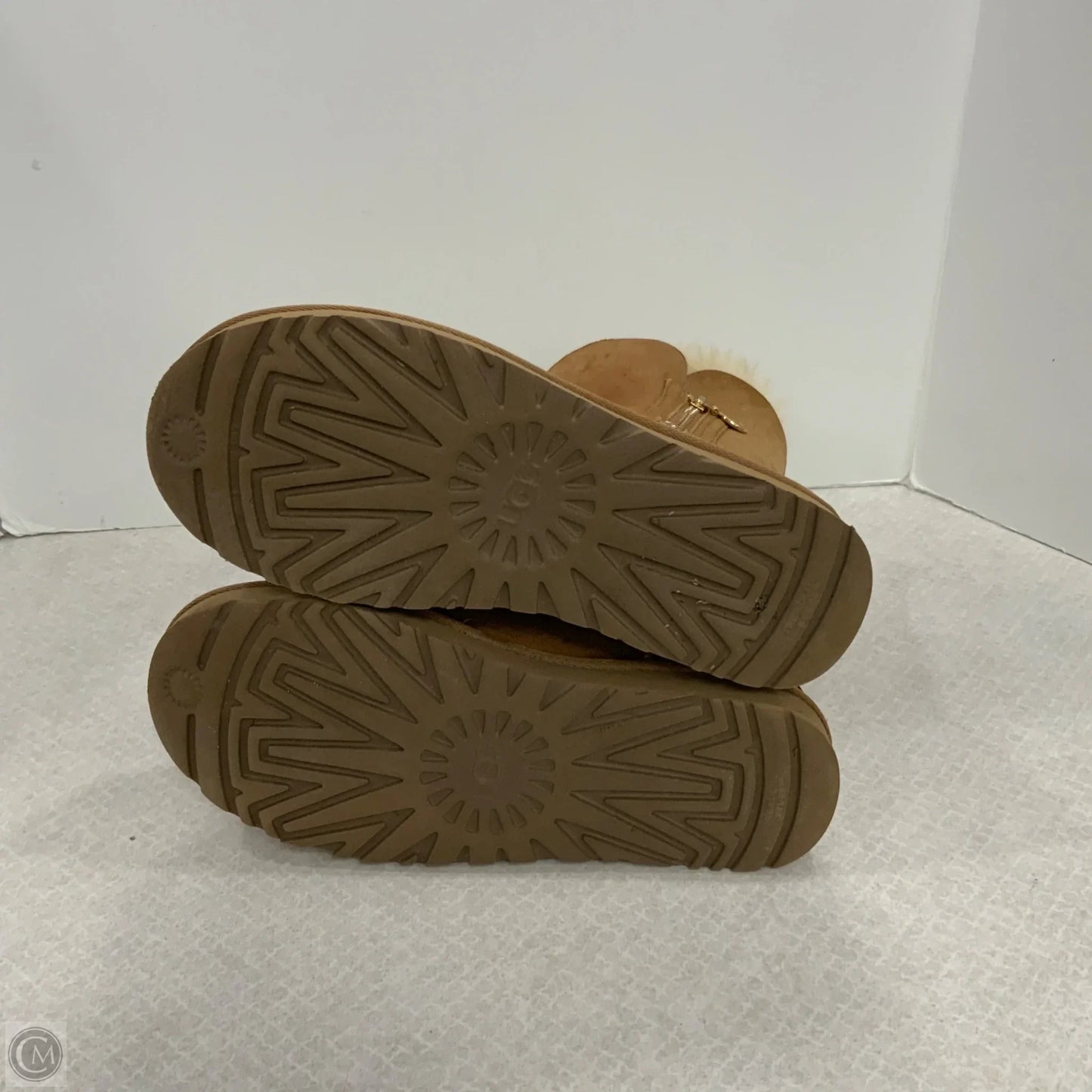 Boots Ankle Flats By Ugg In Brown, Size: 8