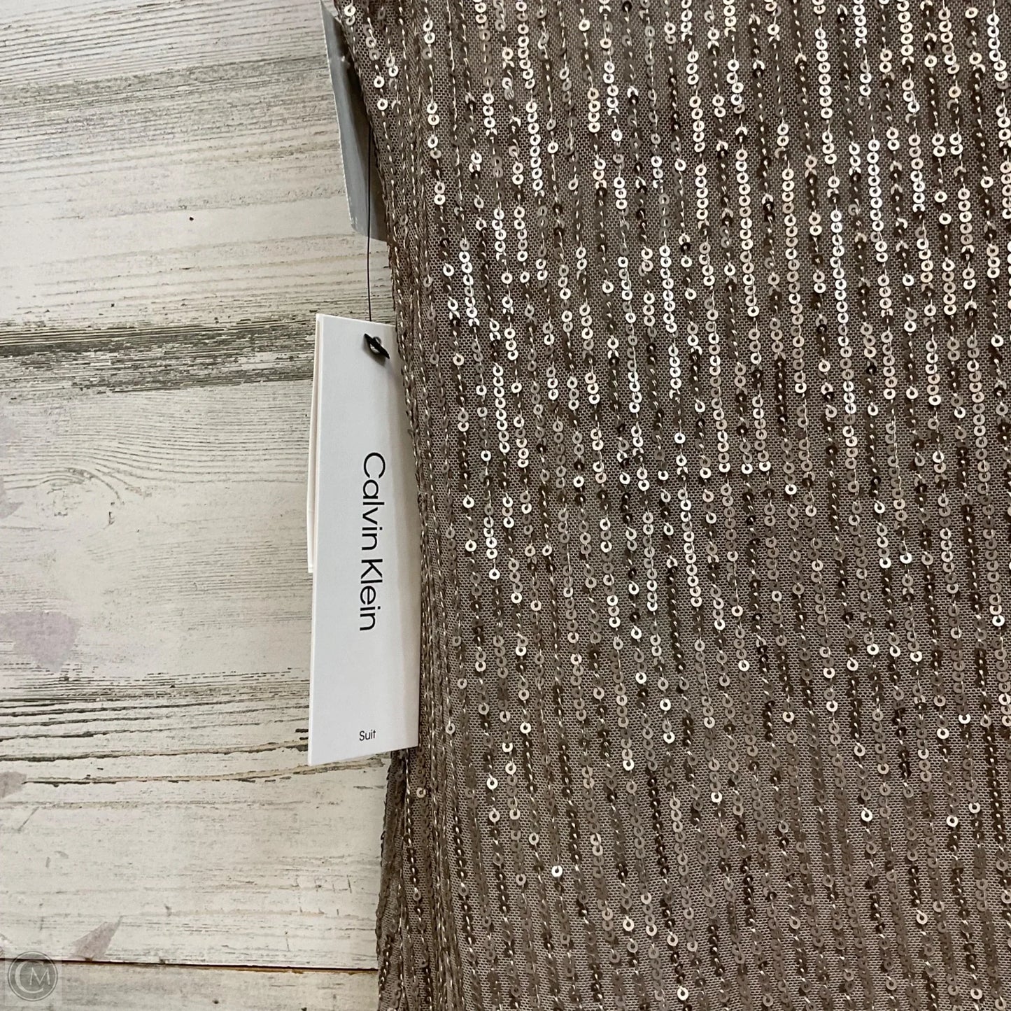 Top Sleeveless By Calvin Klein In Brown, Size: S