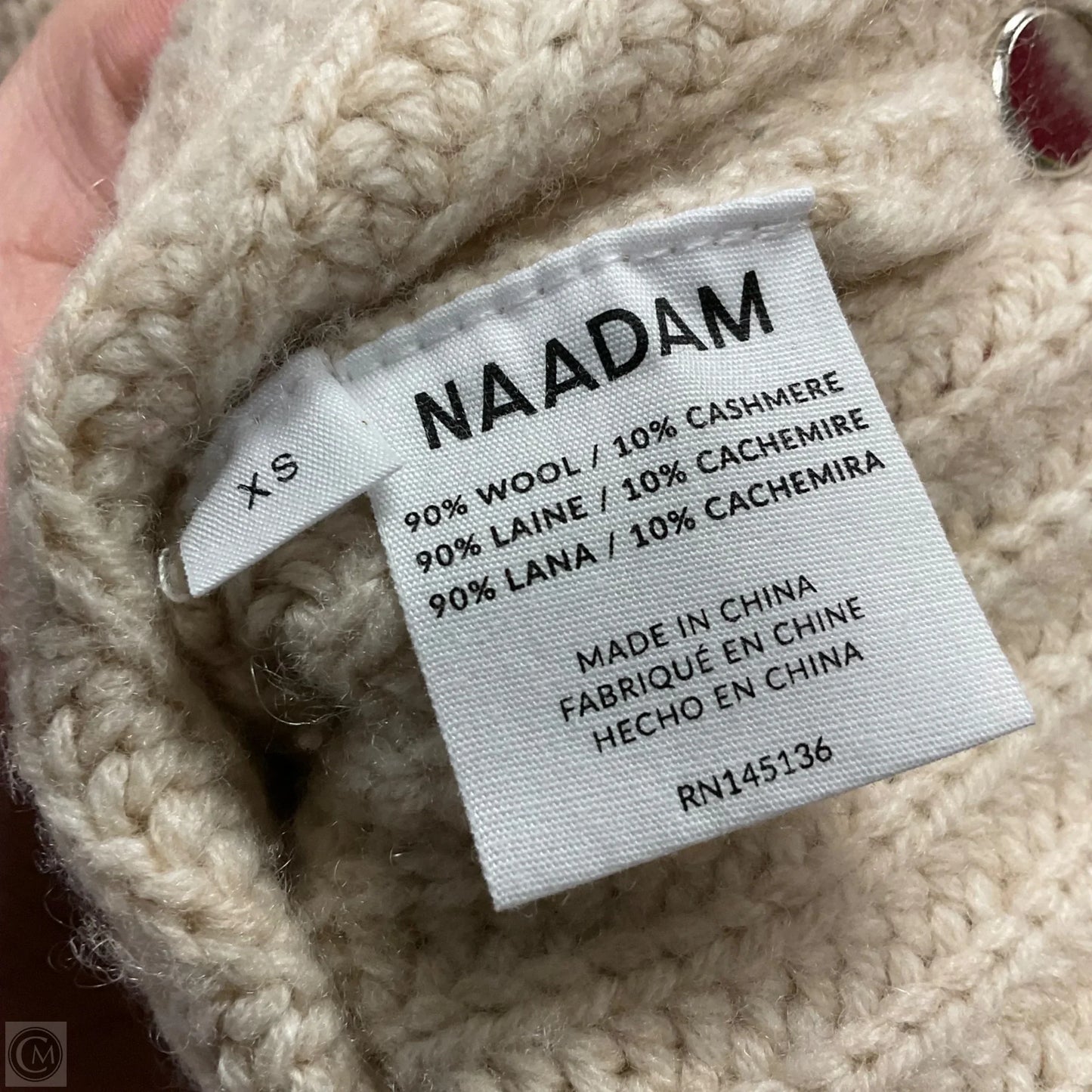 Sweater By NAADAM In Cream, Size: Xs
