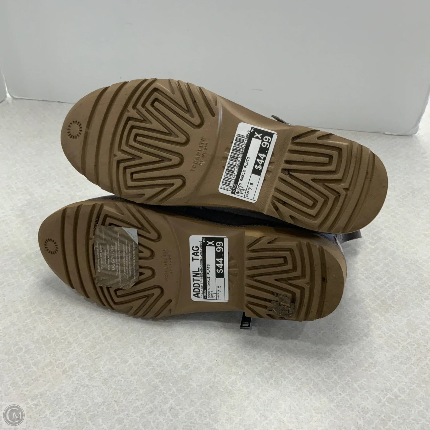 Boots Ankle Flats By Ugg In Grey, Size: 7.5