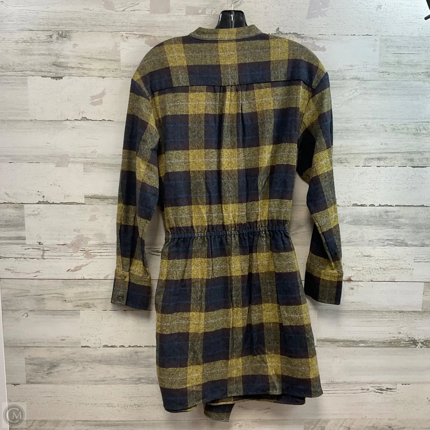 Dress Casual Short By Banana Republic In Blue & Yellow, Size: M