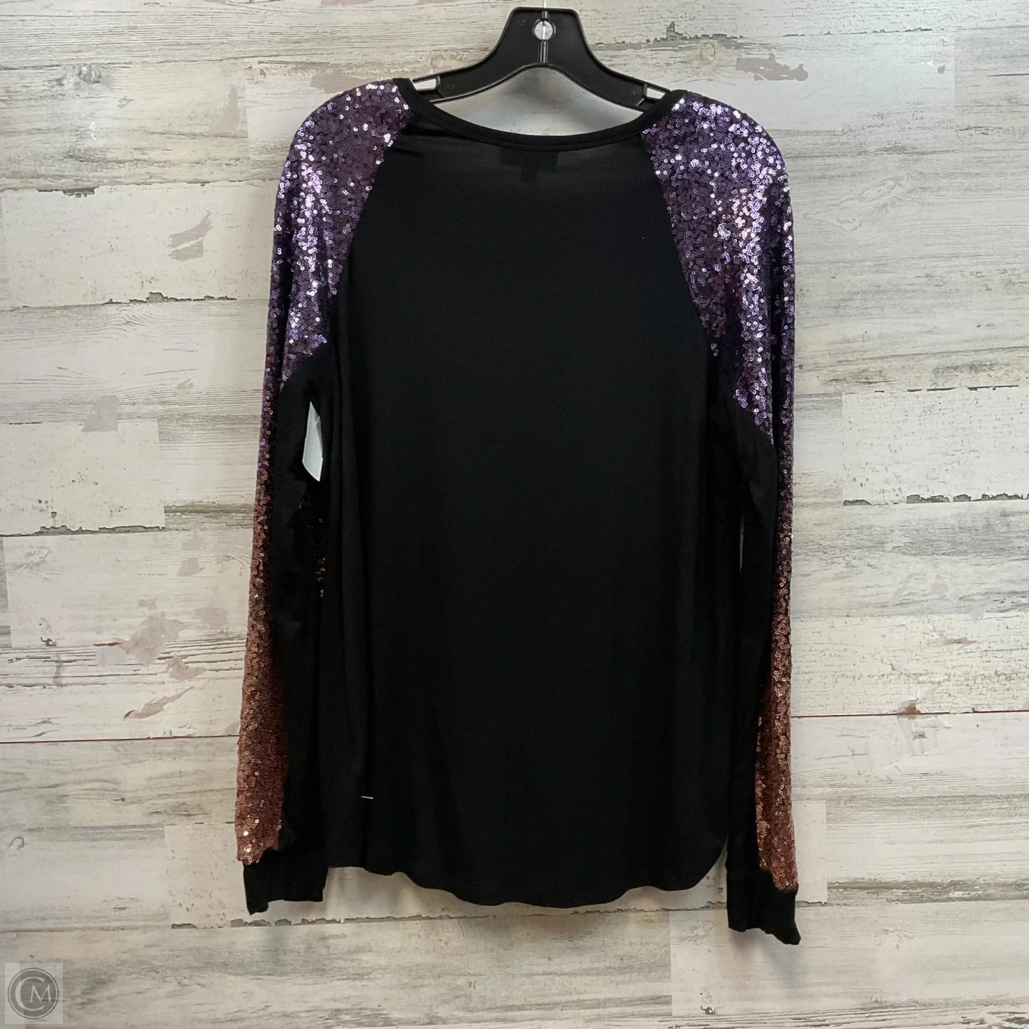 Top Long Sleeve By Ps Kate In Black, Size: L