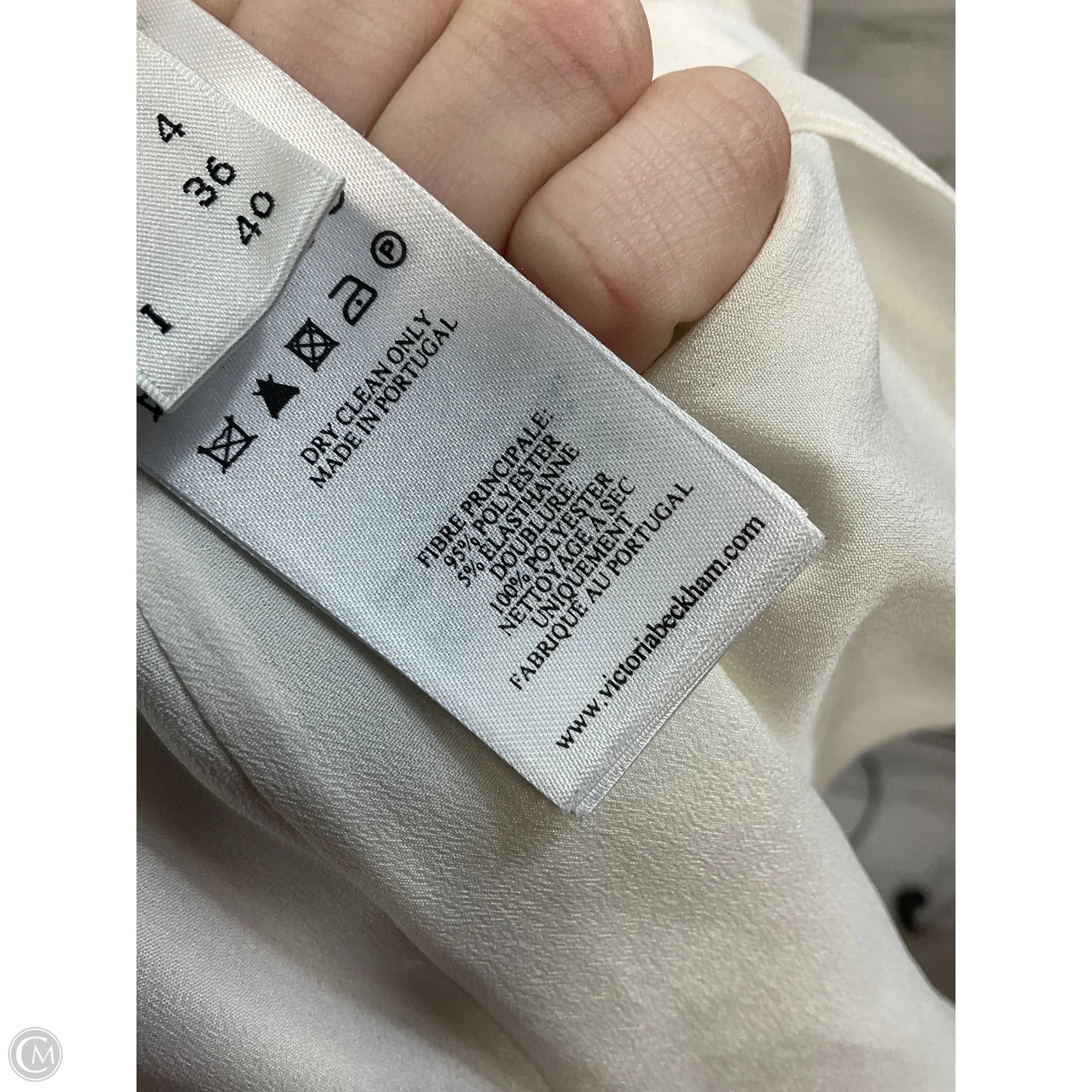 Dress Party Long By VICTORIA BECKHAM In Cream, Size: S