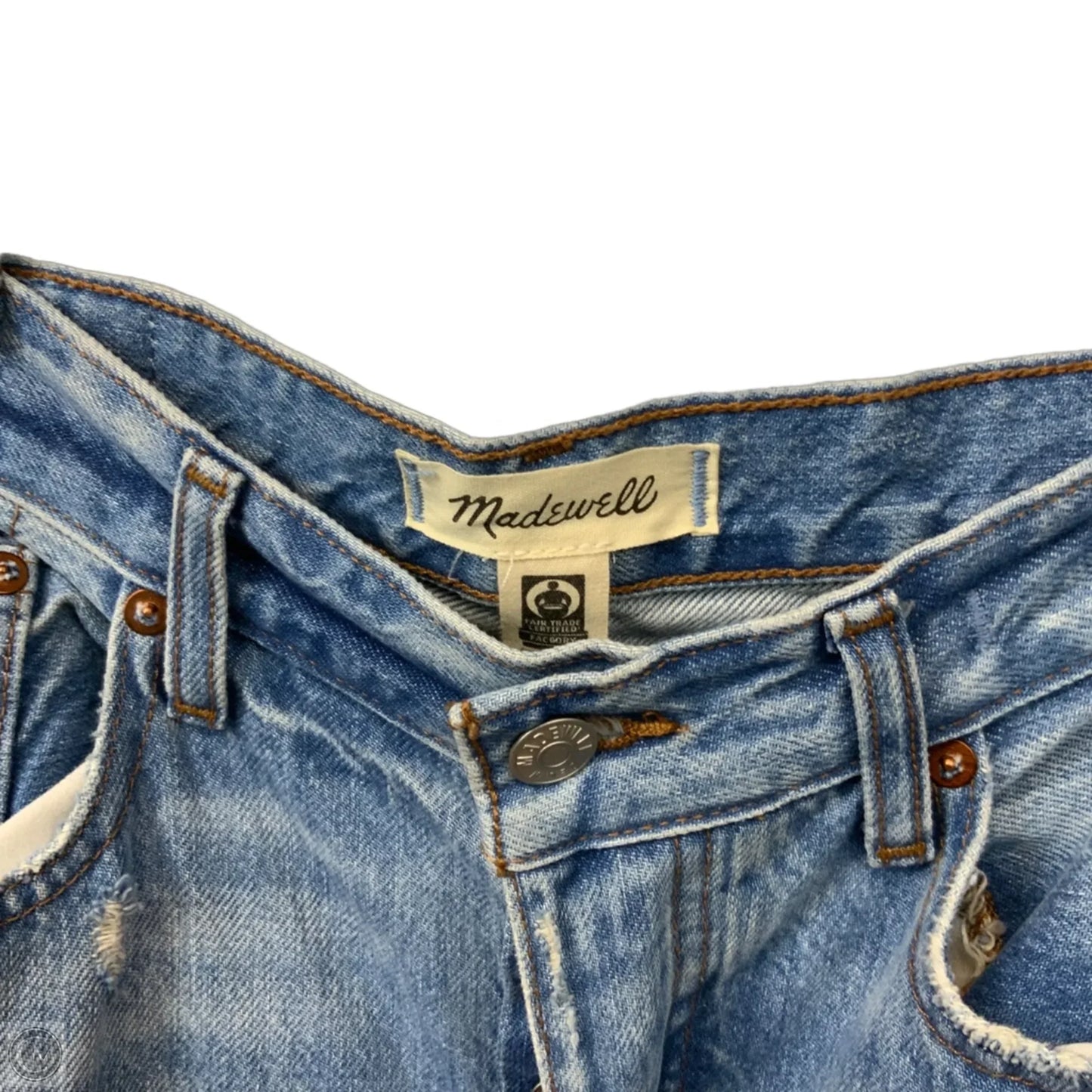 Jeans Wide Leg By Madewell In Blue Denim, Size: 2