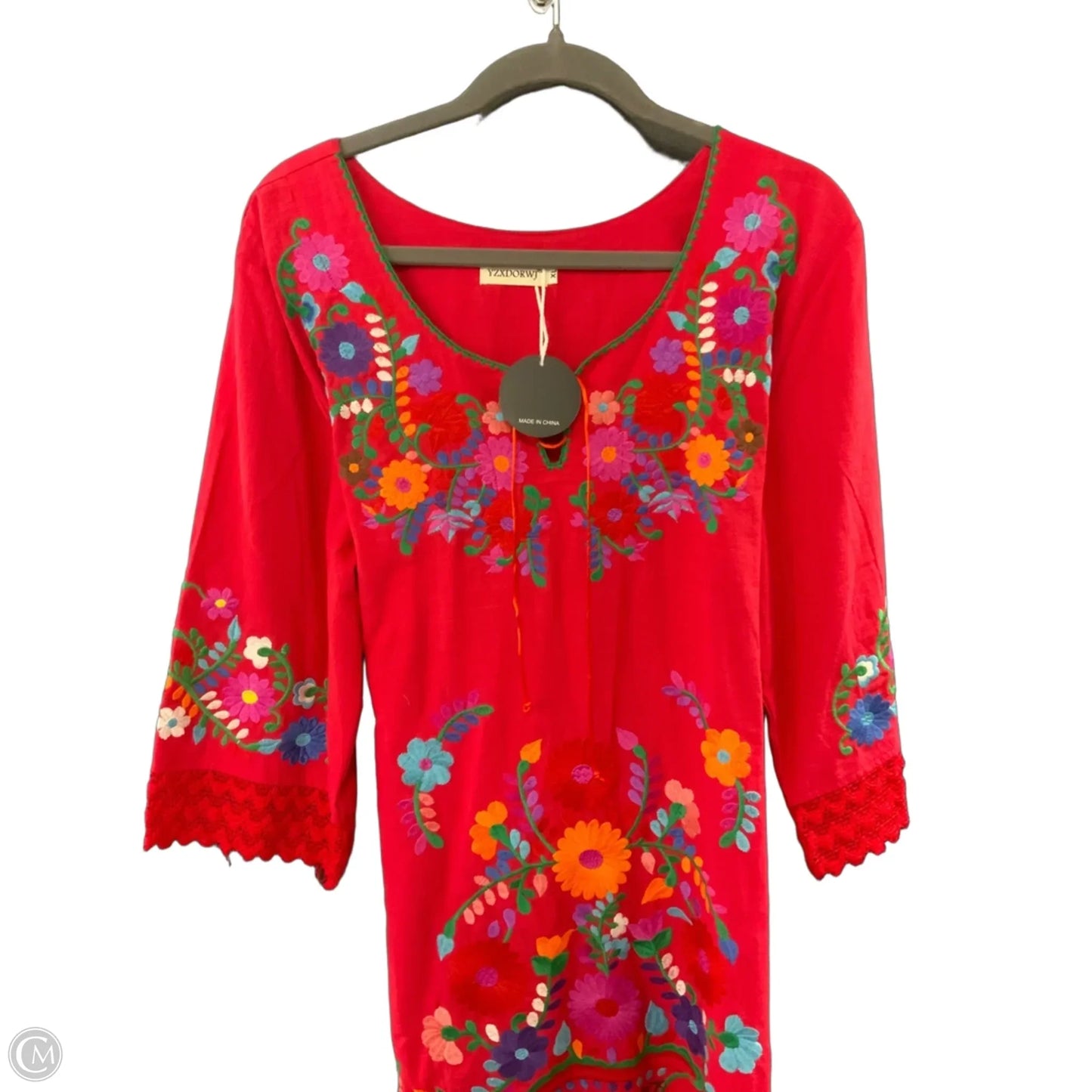 Dress Casual Midi By Yzxdorwj In Red, Size: Xl