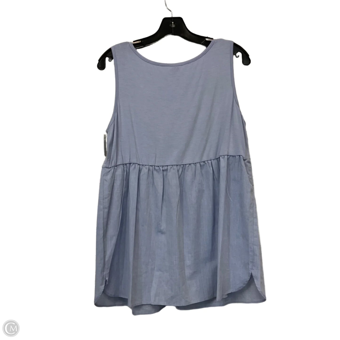 Top Sleeveless Basic By Seraphine In Blue, Size: L