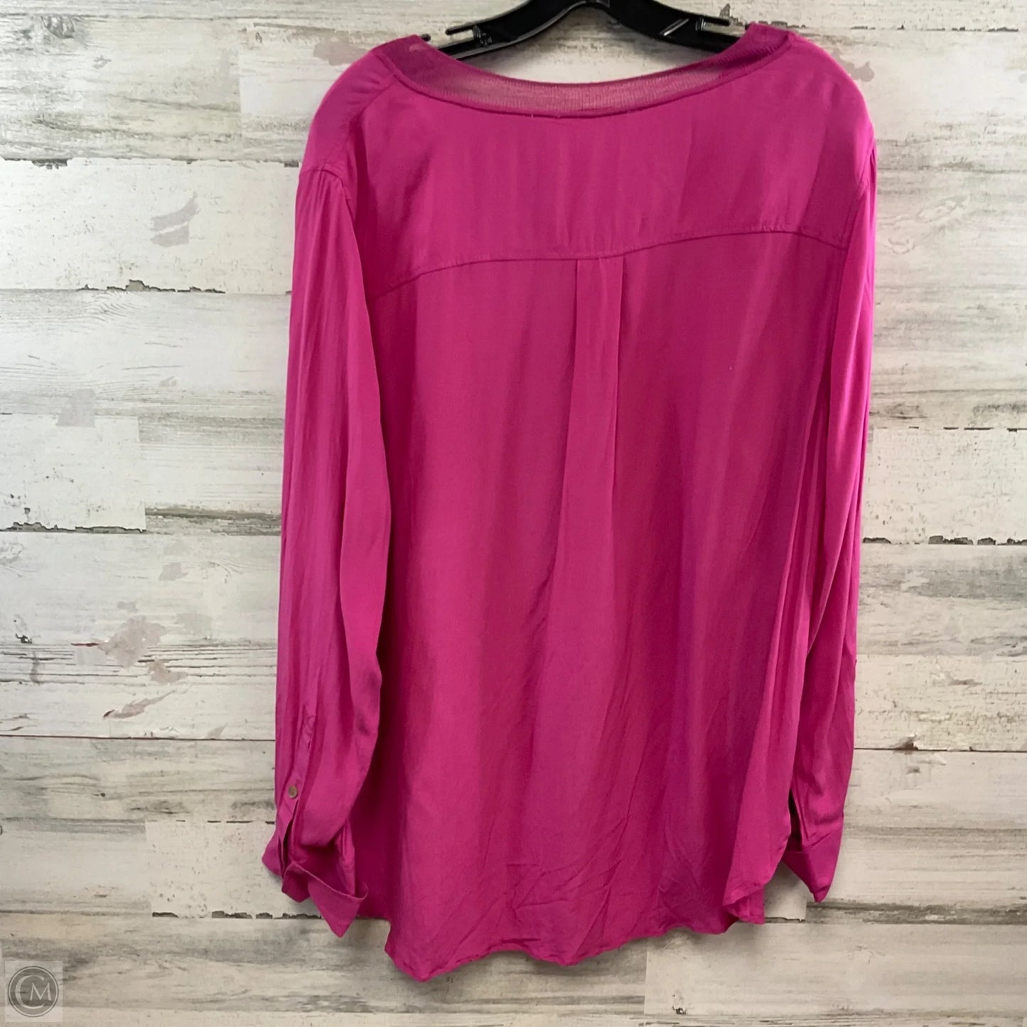 Top Long Sleeve By Soft Surroundings In Pink, Size: 1x
