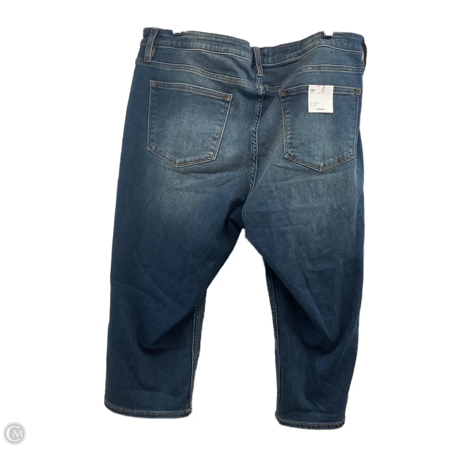 Capris By Vigoss In Blue Denim, Size: 18
