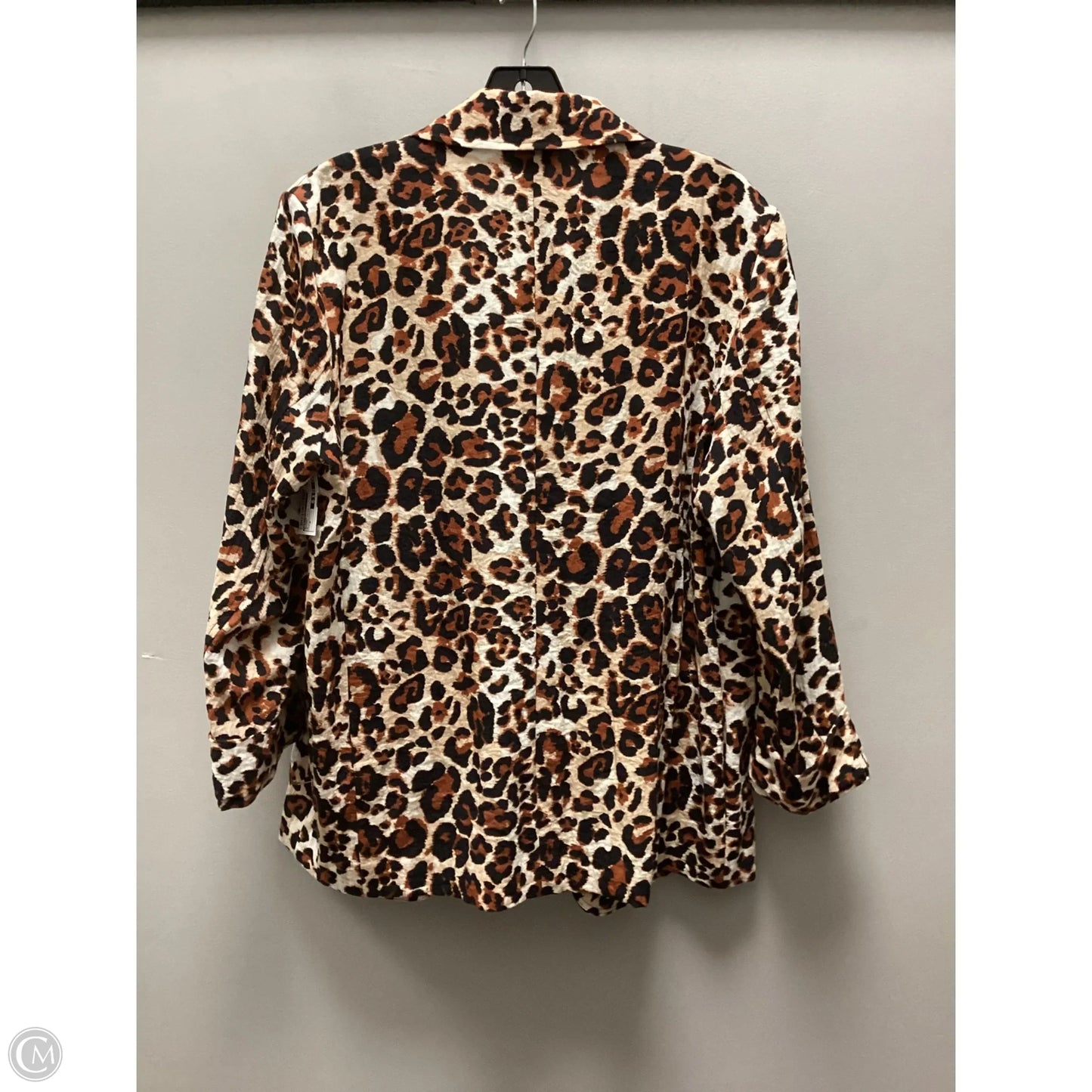 Blazer By Multiples In Animal Print, Size: M