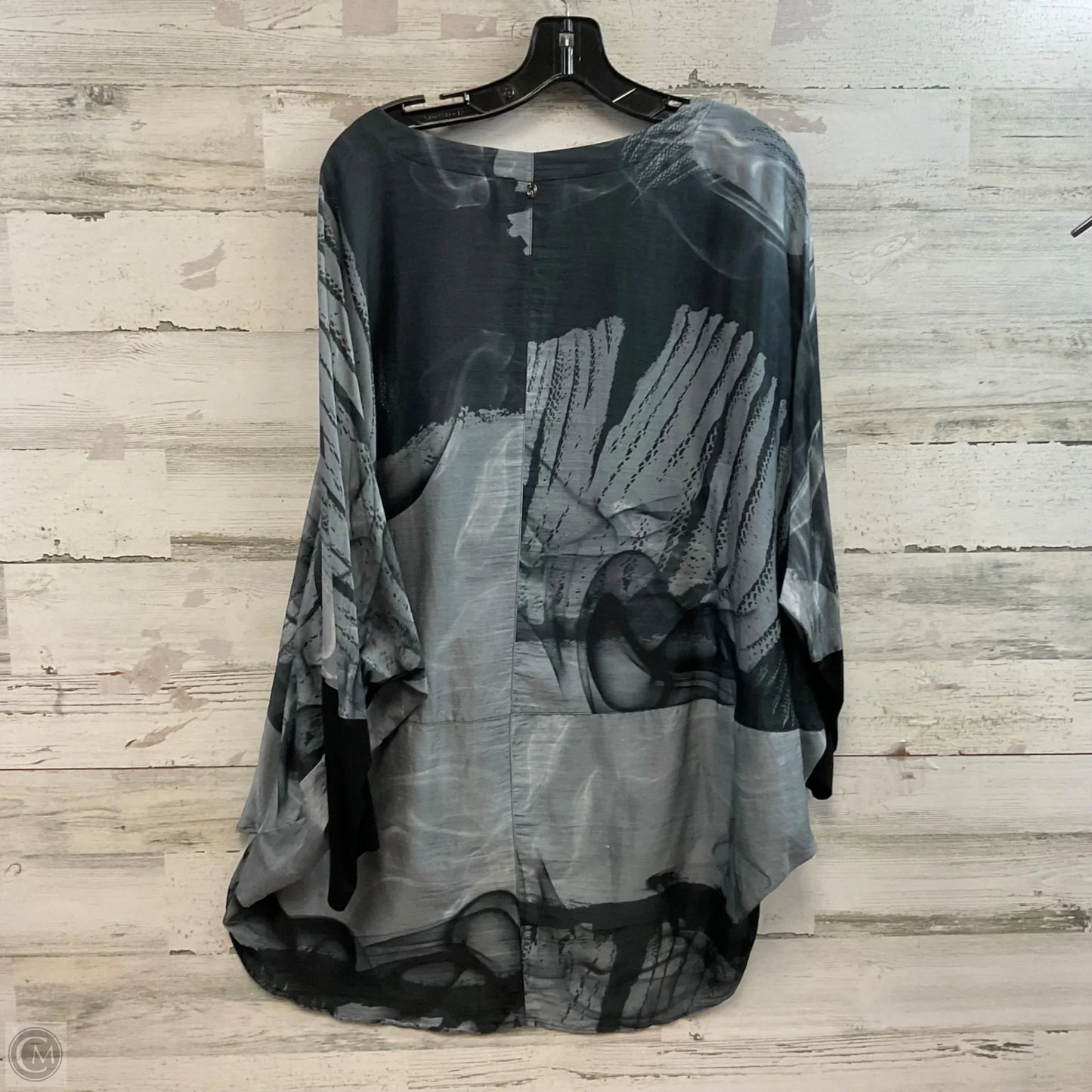 Top Long Sleeve By QNEEL In Black, Size: 2x