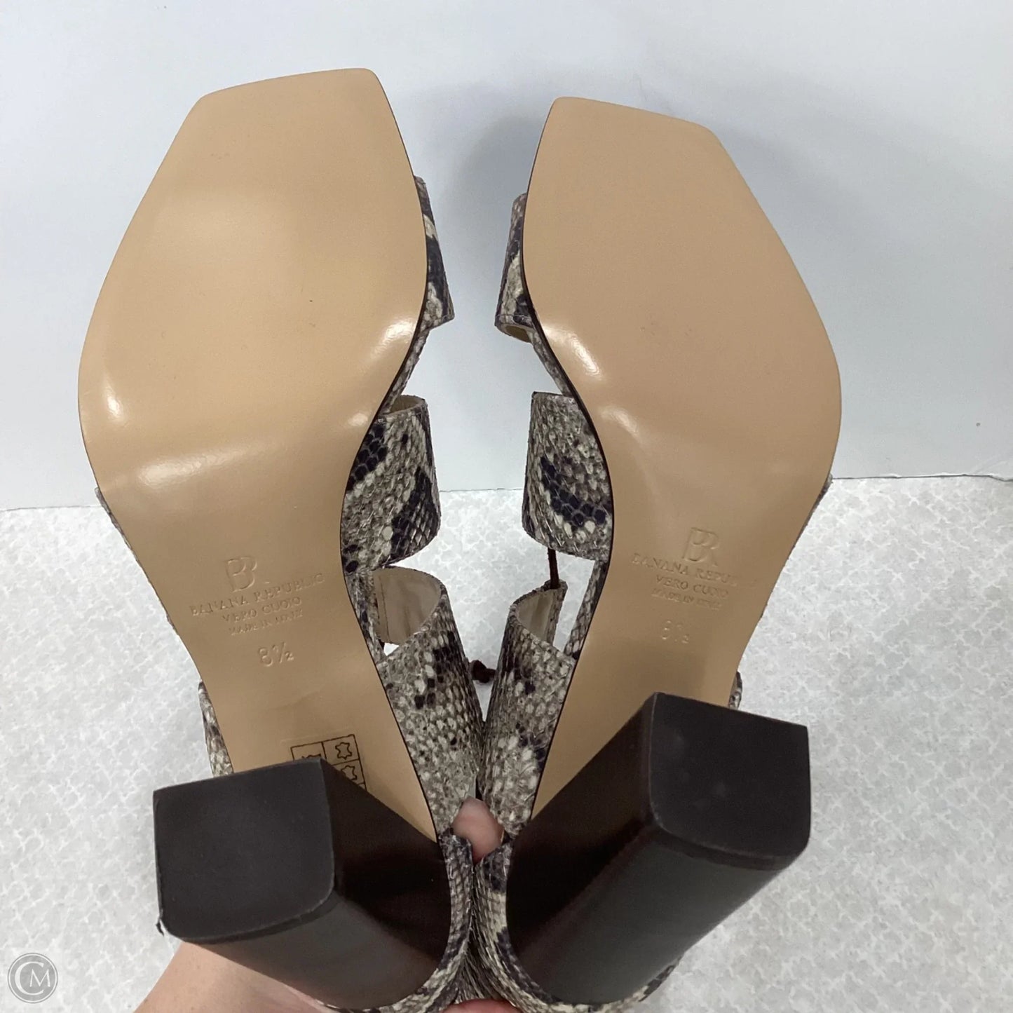 Shoes Heels Block By Banana Republic In Animal Print, Size: 8