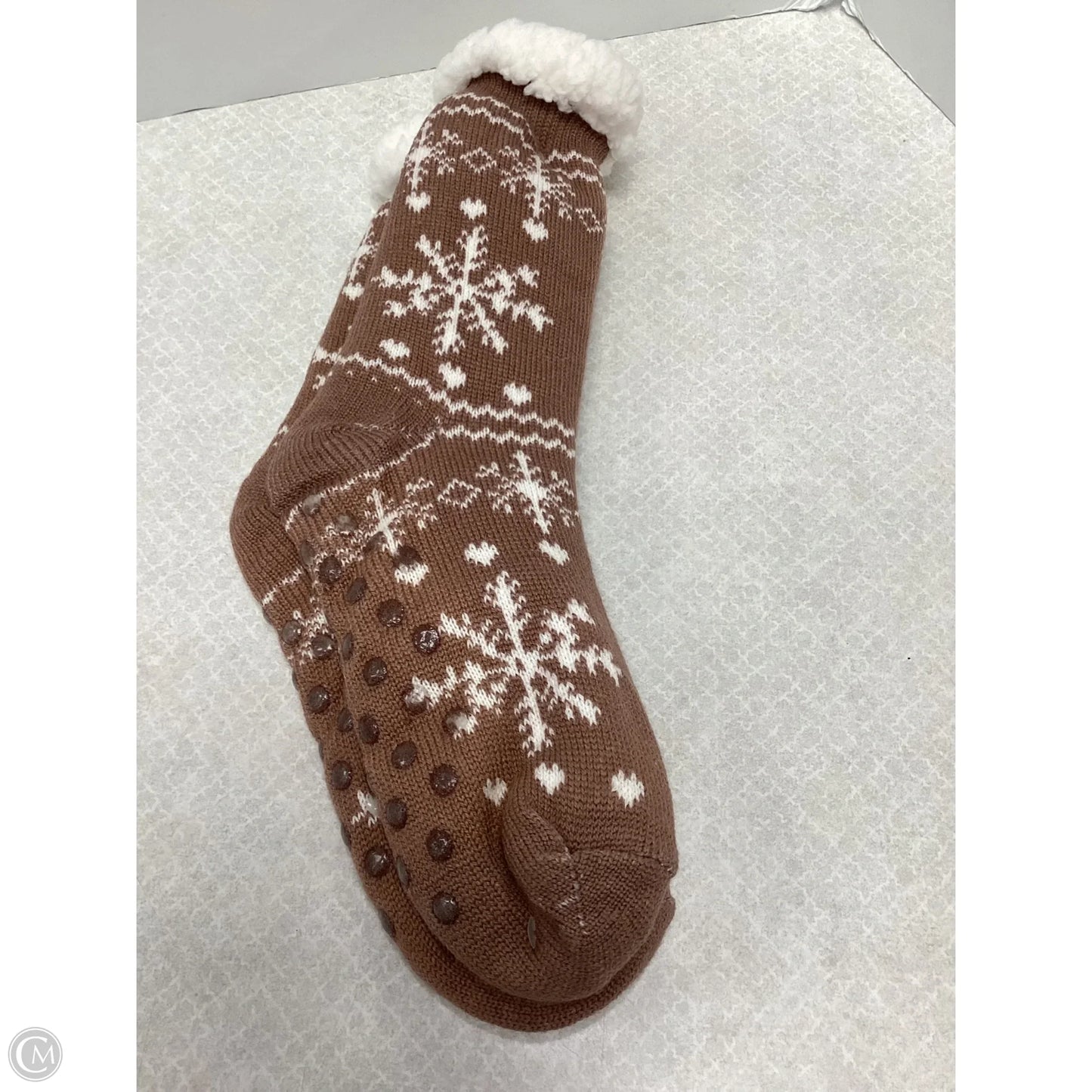 Socks By Clothes Mentor In Brown, Size: 0