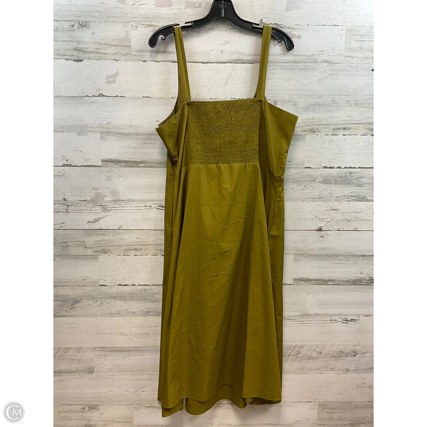 Dress Casual Midi By Banana Republic In Green, Size: 2x