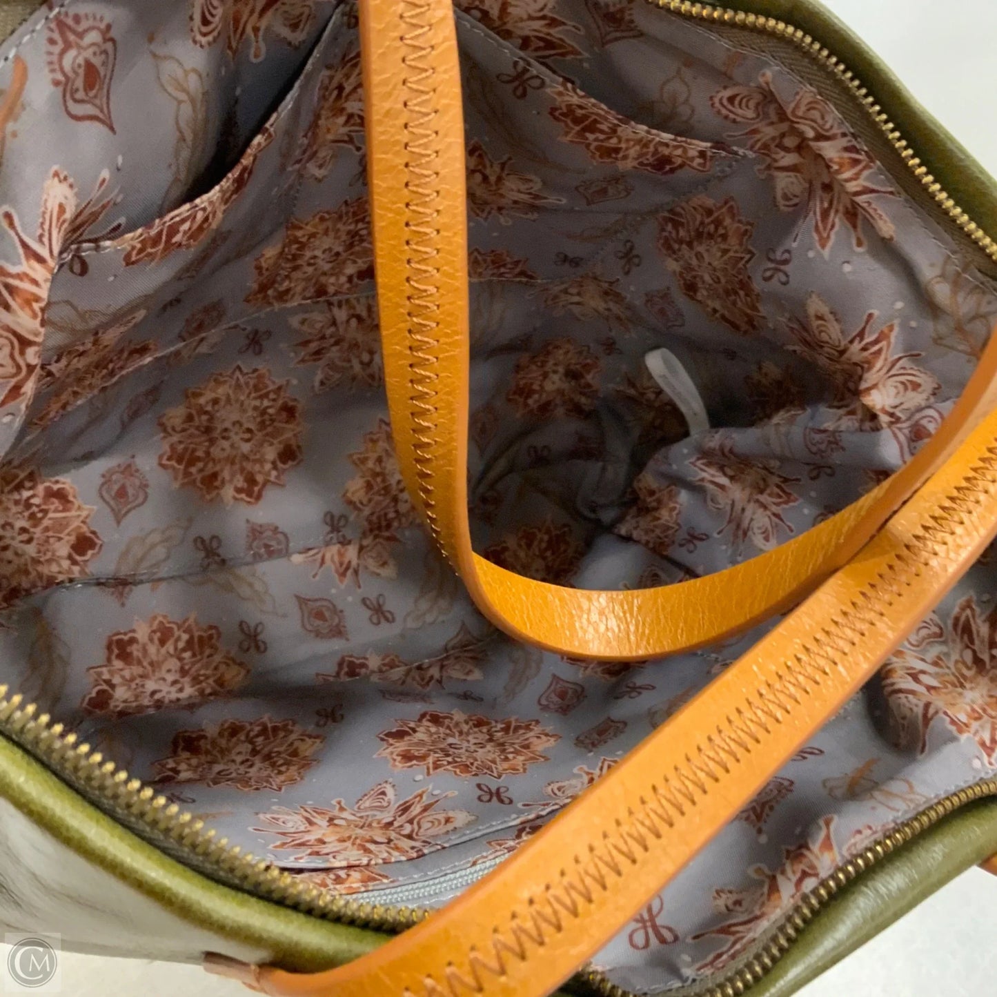 Handbag Leather By Hobo Intl, Size: Medium