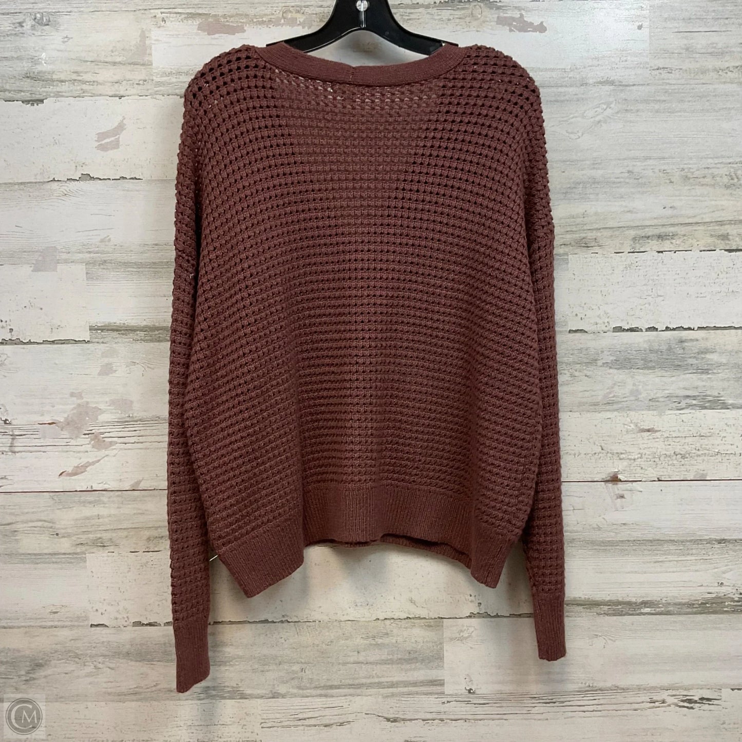 Sweater Cardigan By Maurices In Brown, Size: L