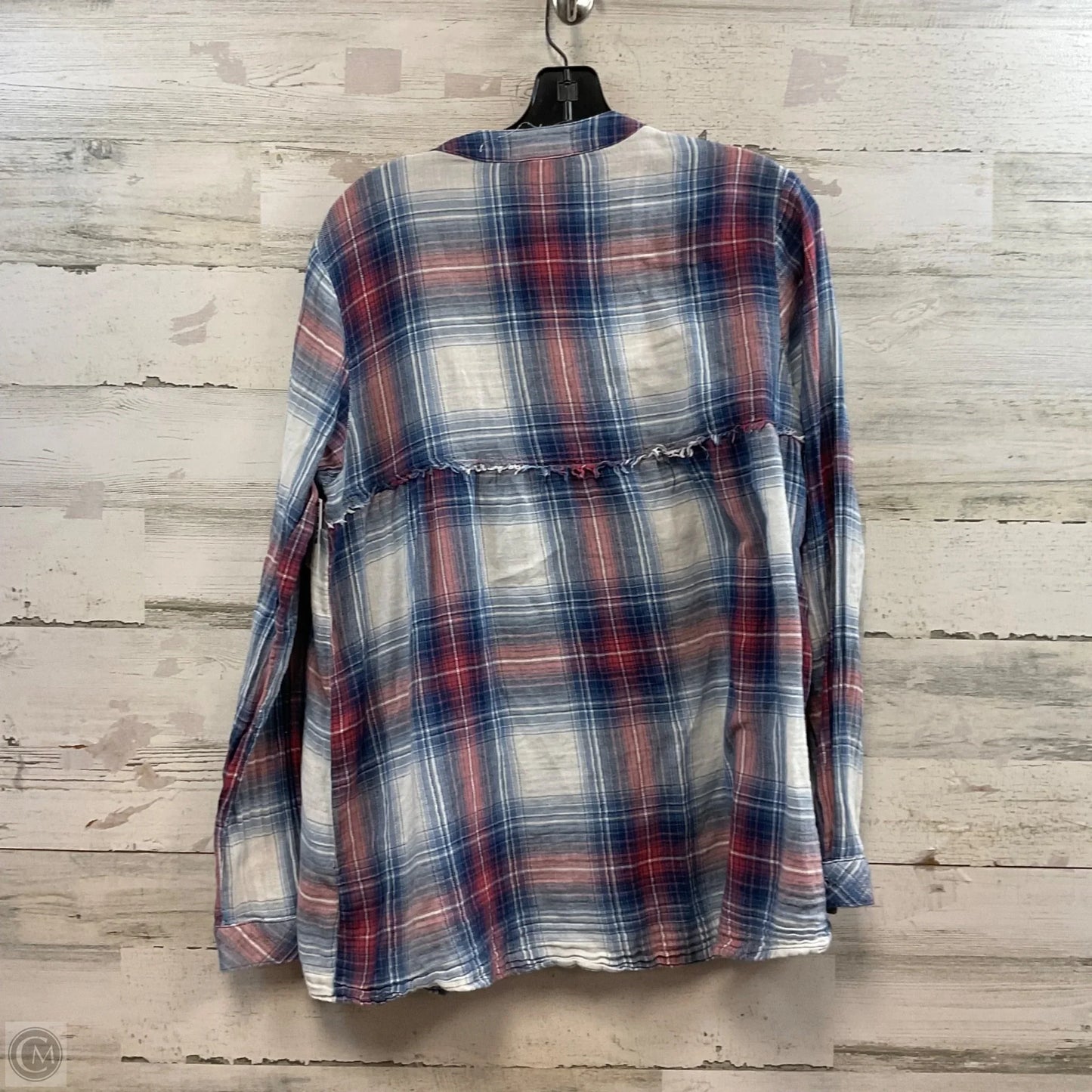 Top Long Sleeve By Cloth & Stone In Blue, Size: S