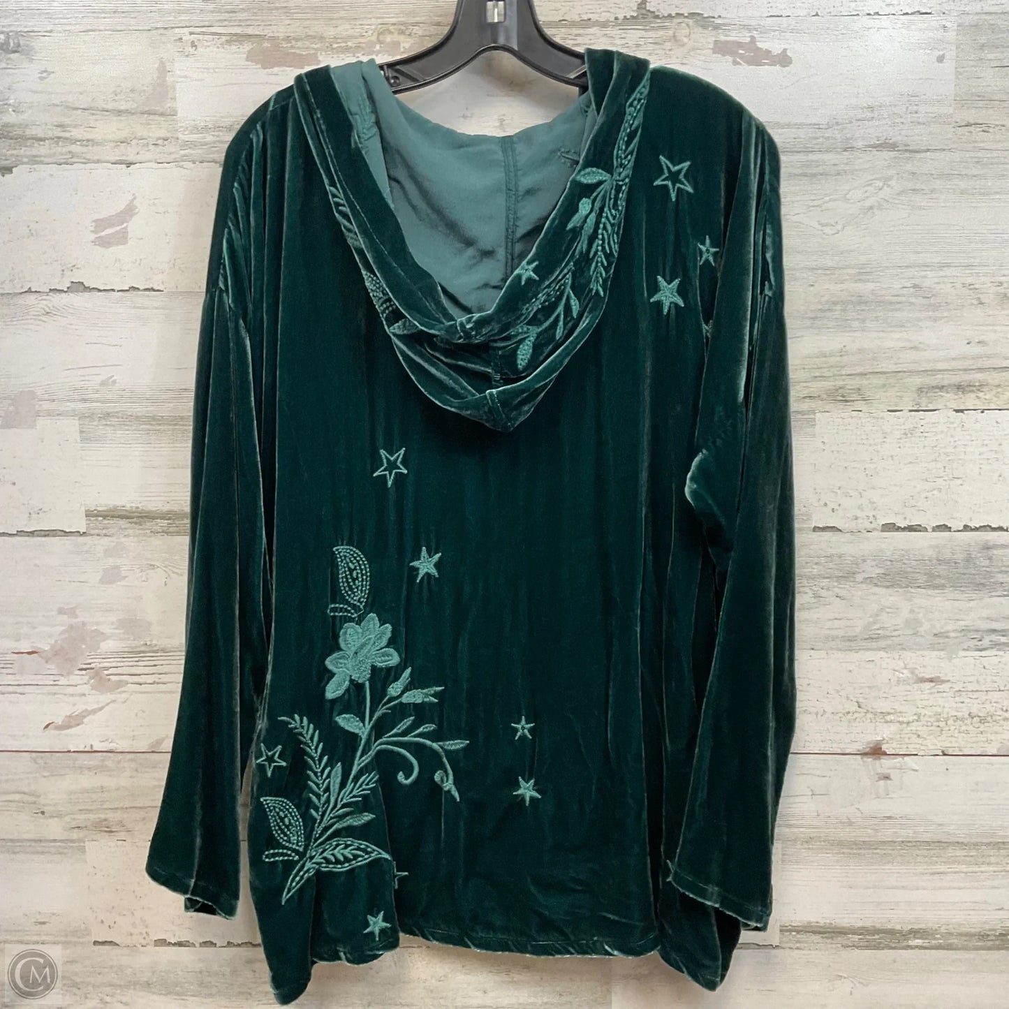 Top Long Sleeve By Johnny Was In Green, Size: M