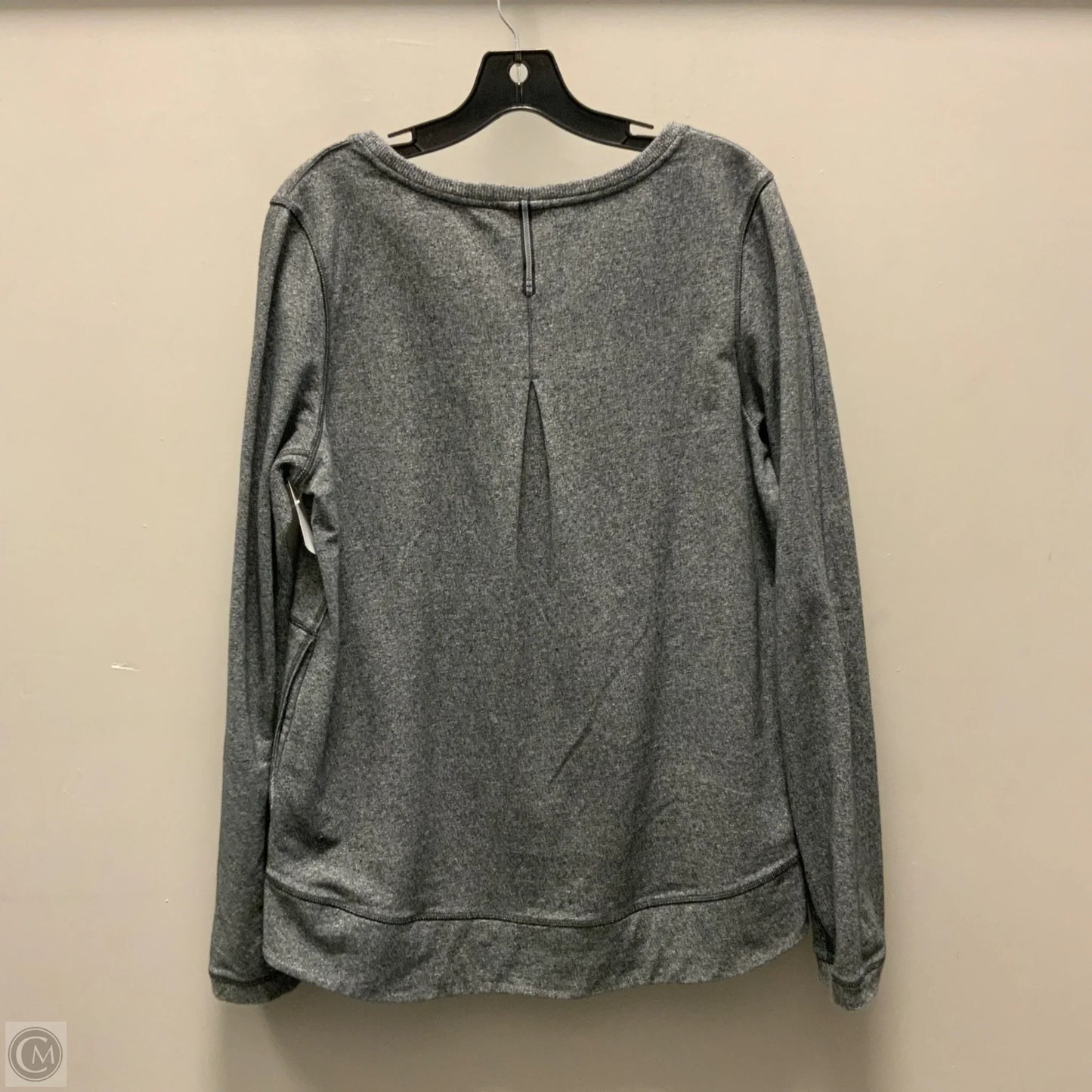 Athletic Top Long Sleeve Crewneck By Lululemon In Black, Size: L