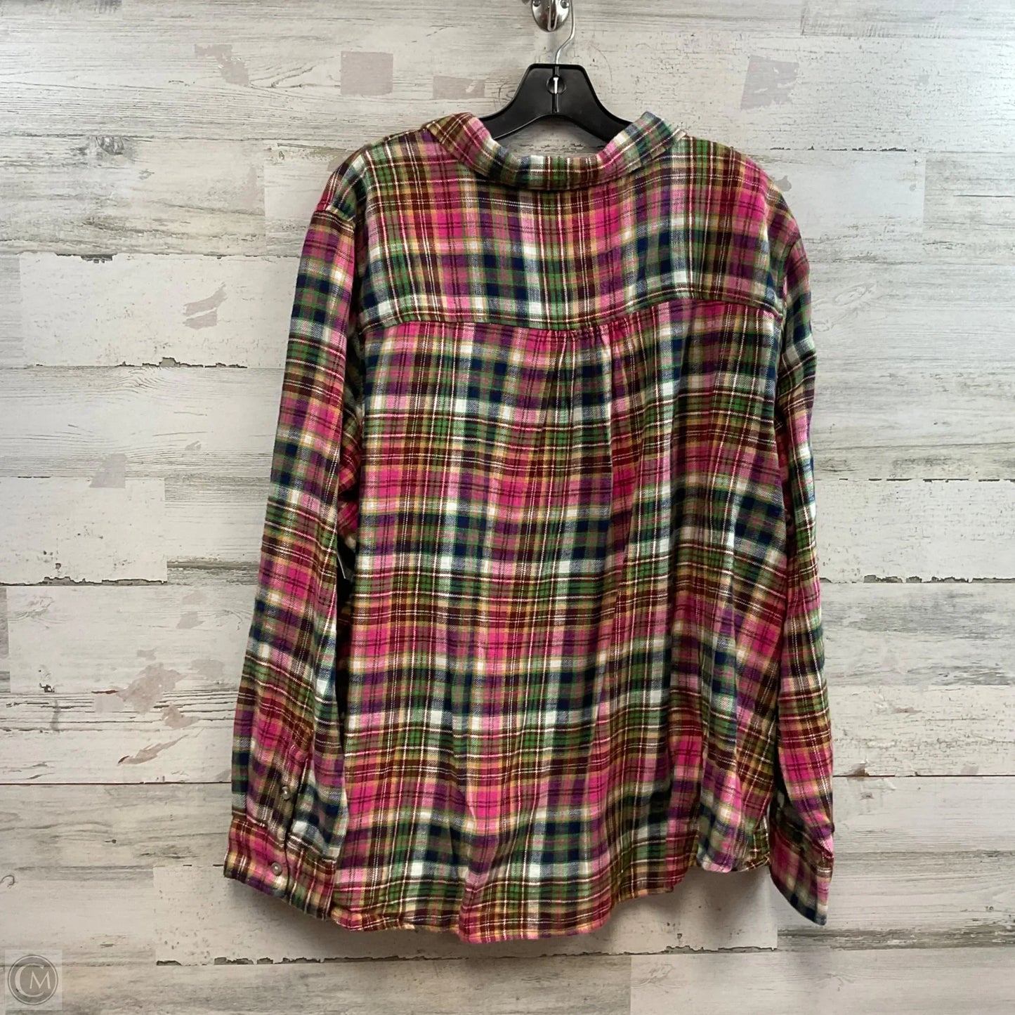 Top Long Sleeve By Lucky Brand In Pink, Size: Xxl