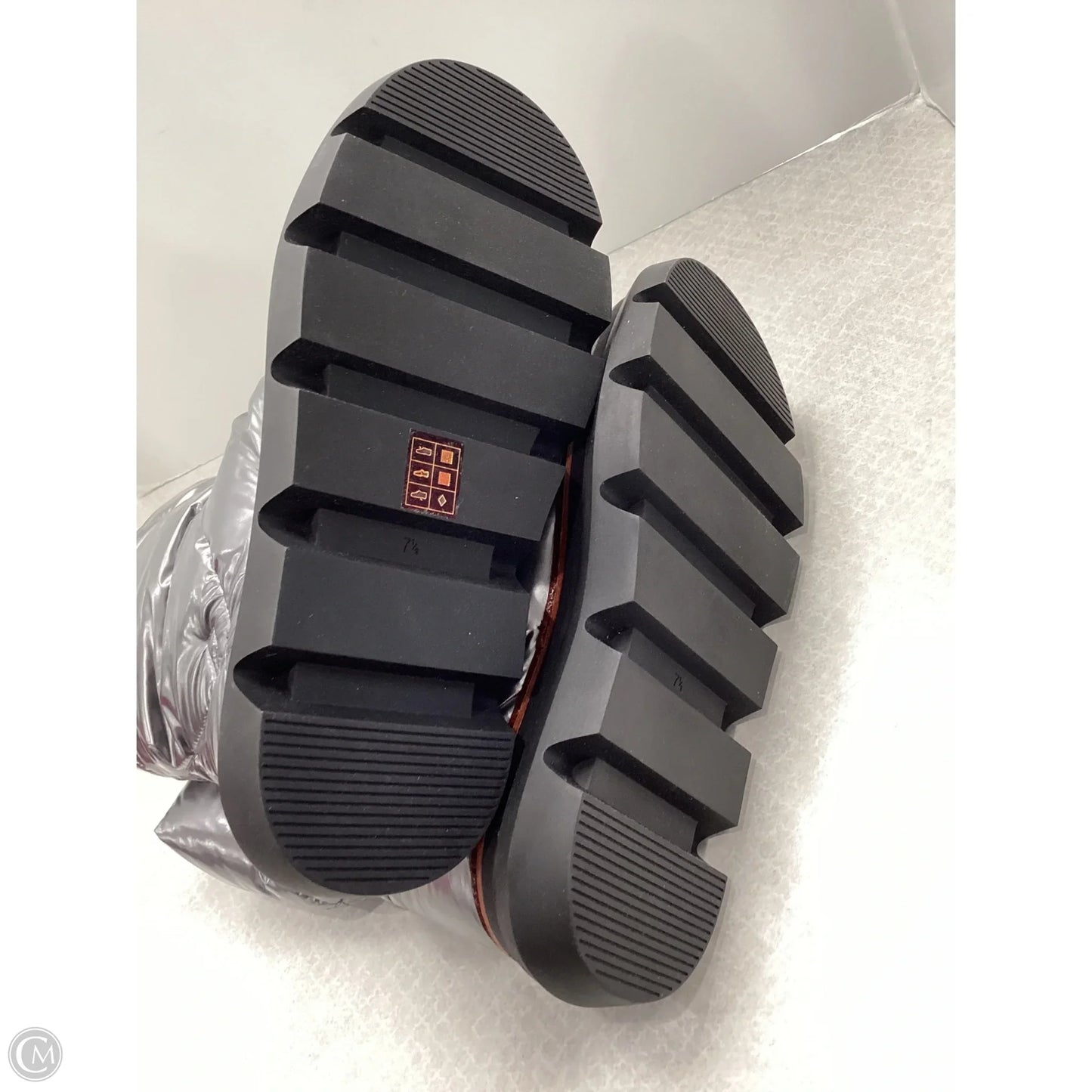 Boots Designer By Tory Burch In Silver, Size: 7.5