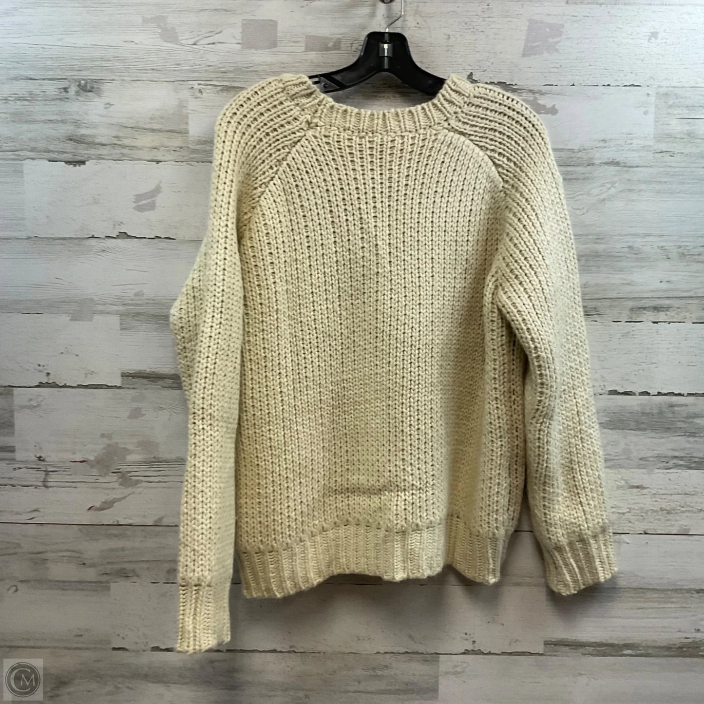 Sweater By Bailey Rose In Cream, Size: M