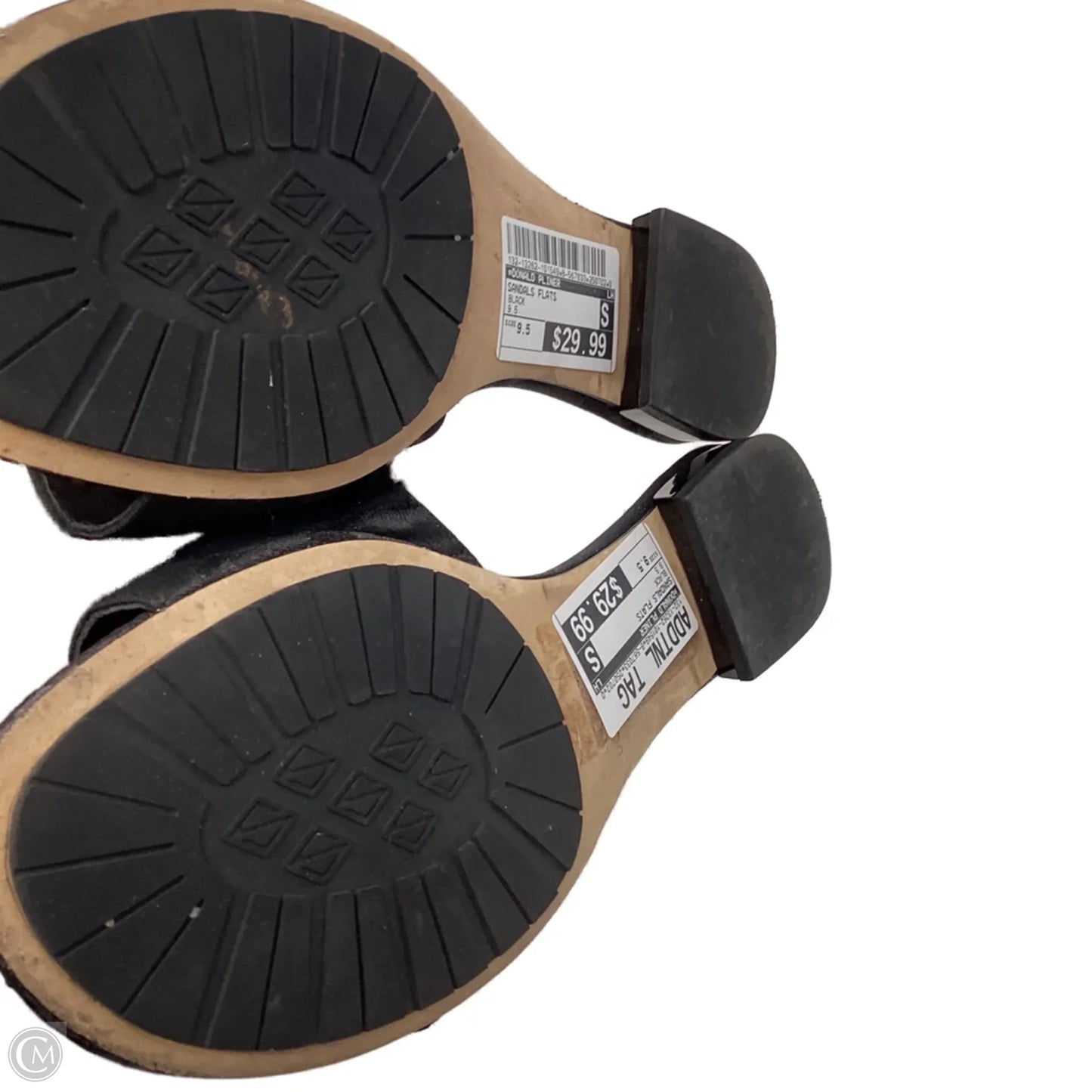 Sandals Flats By Donald Pliner In Black, Size: 9.5