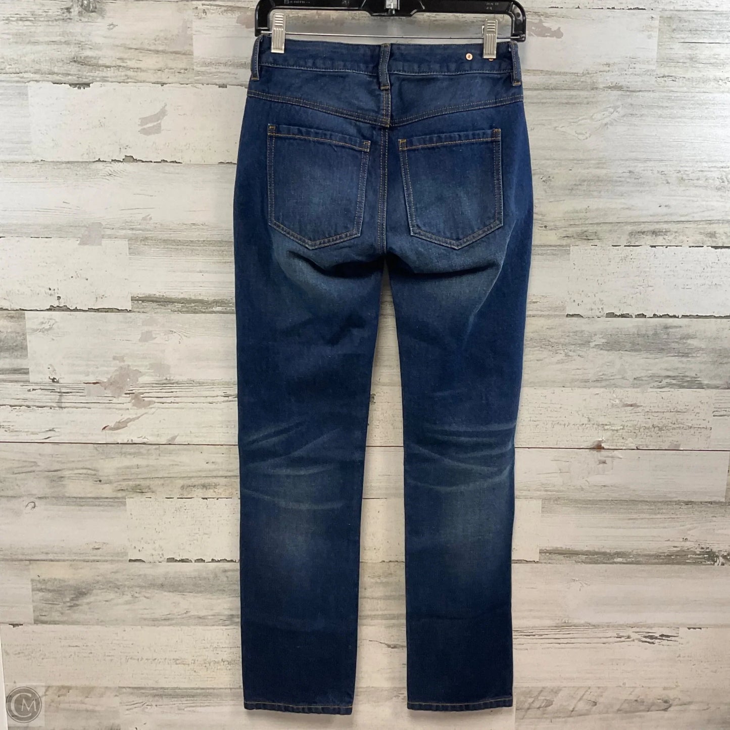 Jeans Straight By Cabi In Blue Denim, Size: 00
