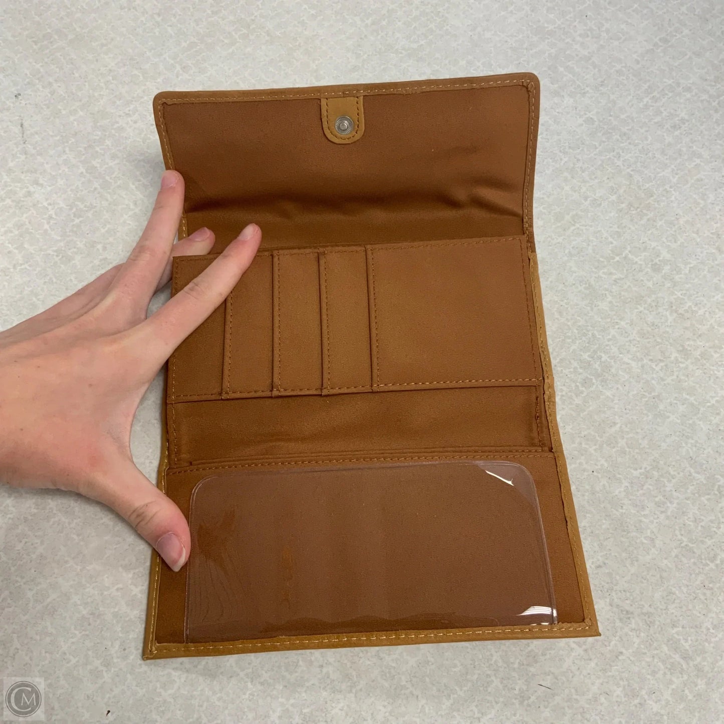 Wallet Leather By Fossil, Size: Large