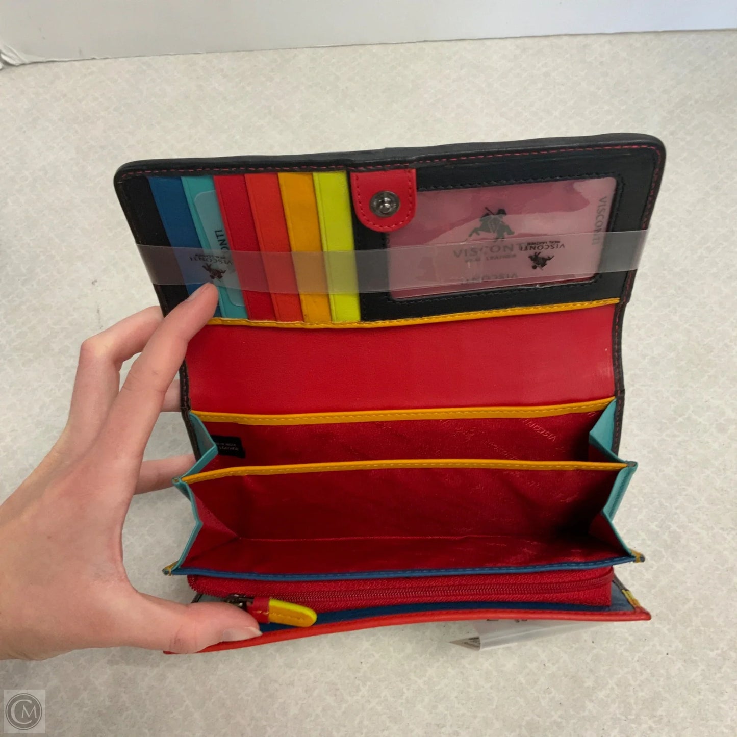 Wallet Leather By Cmc, Size: Large