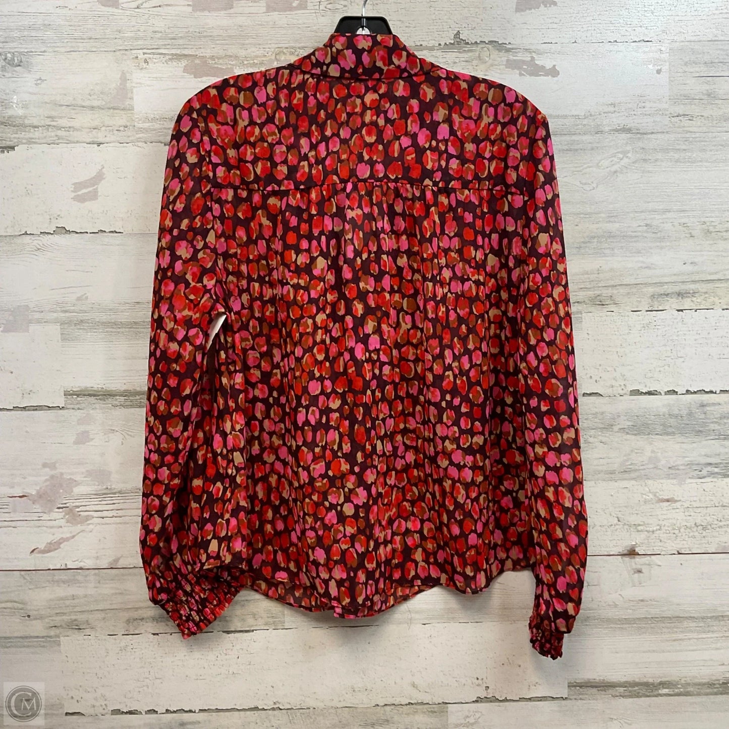 Blouse Long Sleeve By Chicos In Pink, Size: M