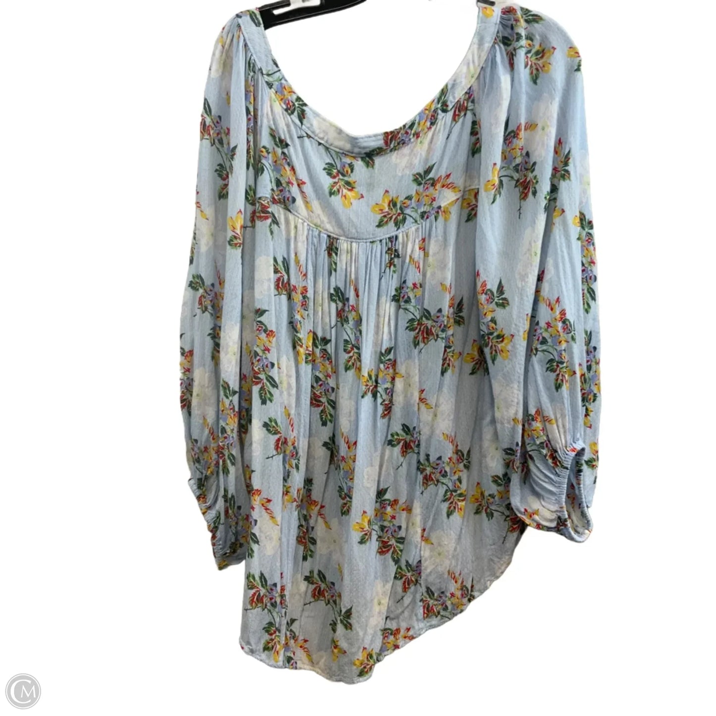 Top Long Sleeve By Maeve In Blue, Size: 3x