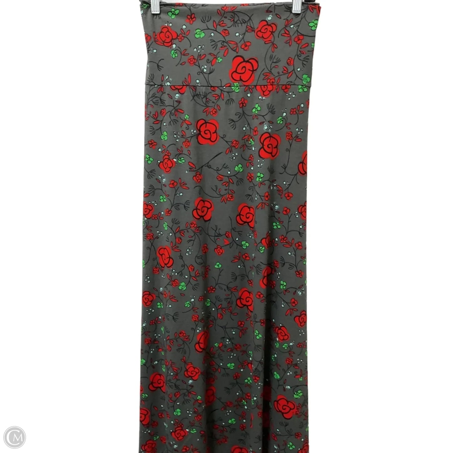 Skirt Midi By Lularoe In Floral Print, Size: 3x
