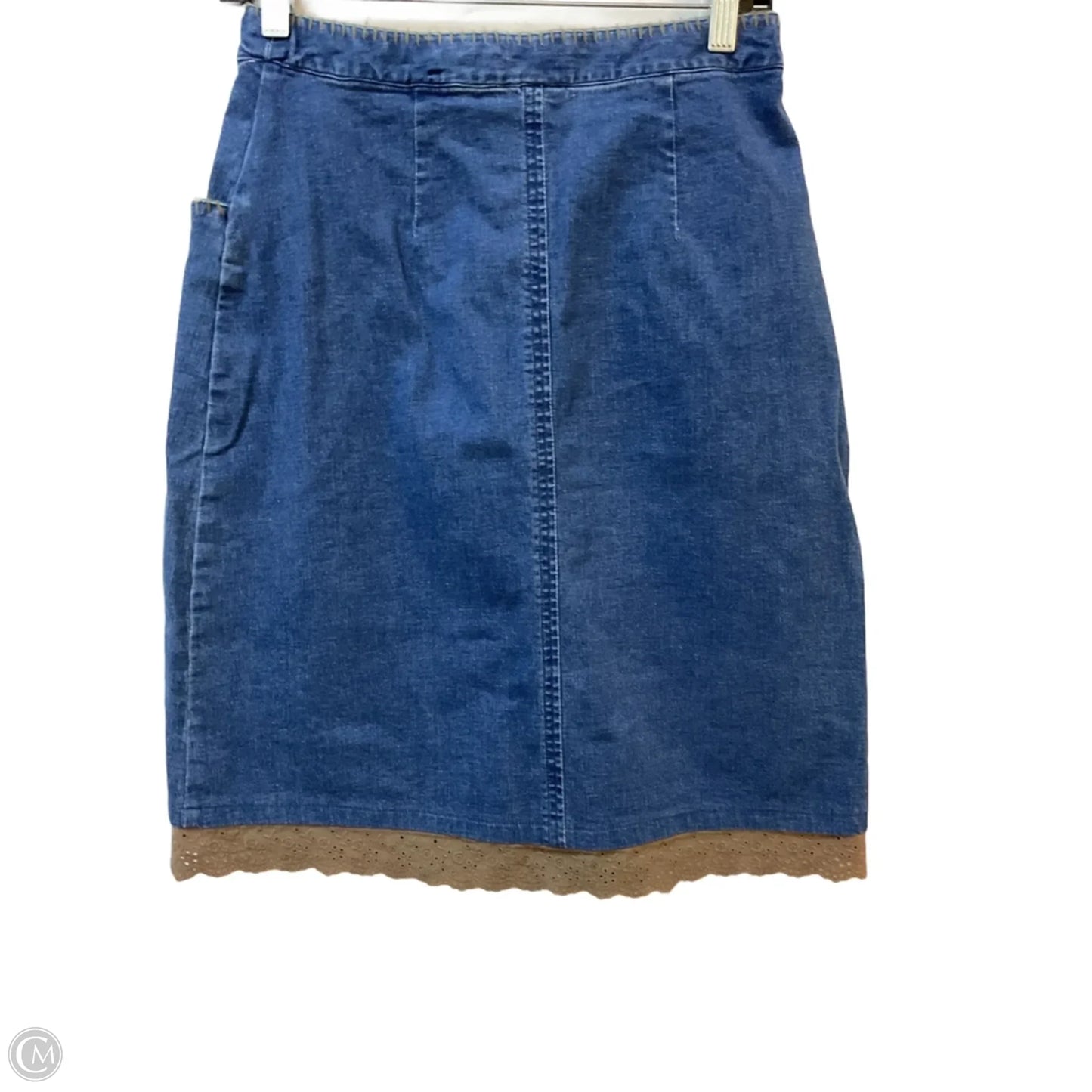 Skirt Midi By J. Jill In Blue Denim, Size: 6