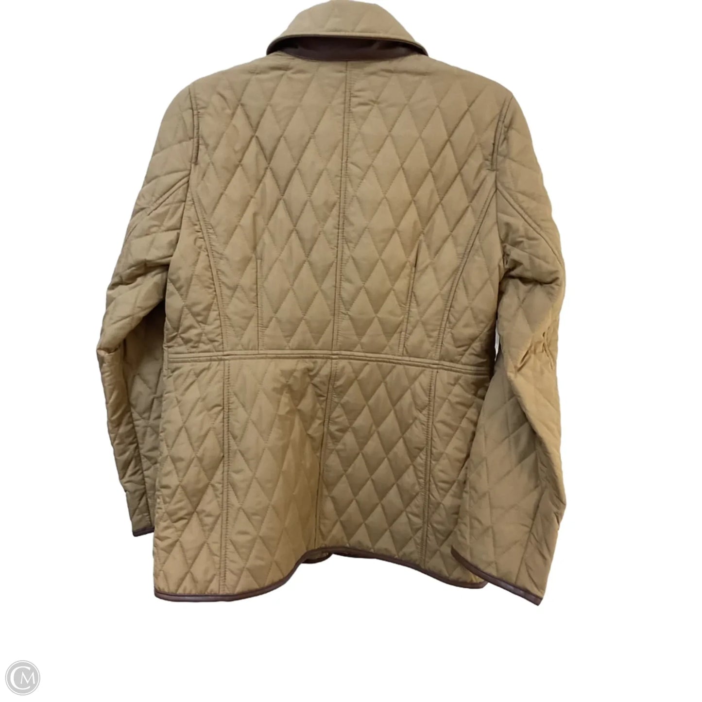 Coat Puffer & Quilted By Chicos In Tan, Size: S