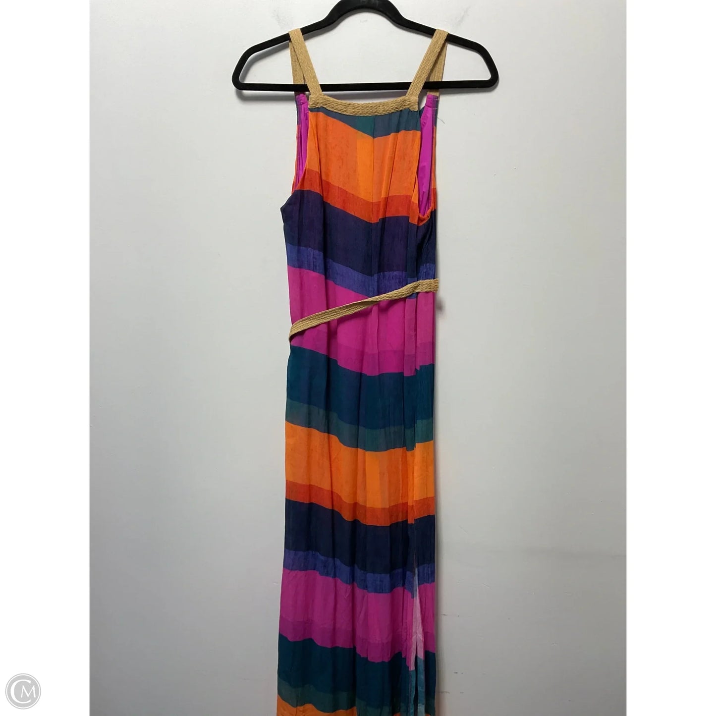 Dress Party Long By Clothes Mentor In Striped Pattern, Size: L