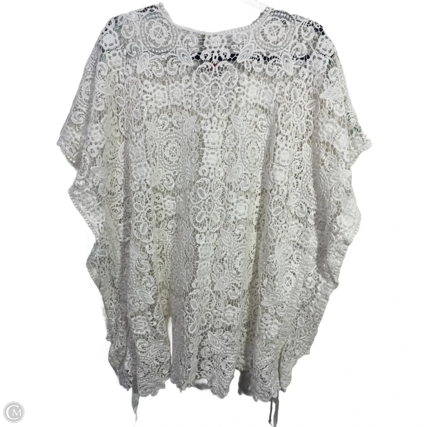 Top Short Sleeve By Johnny Was In White, Size: Osfm