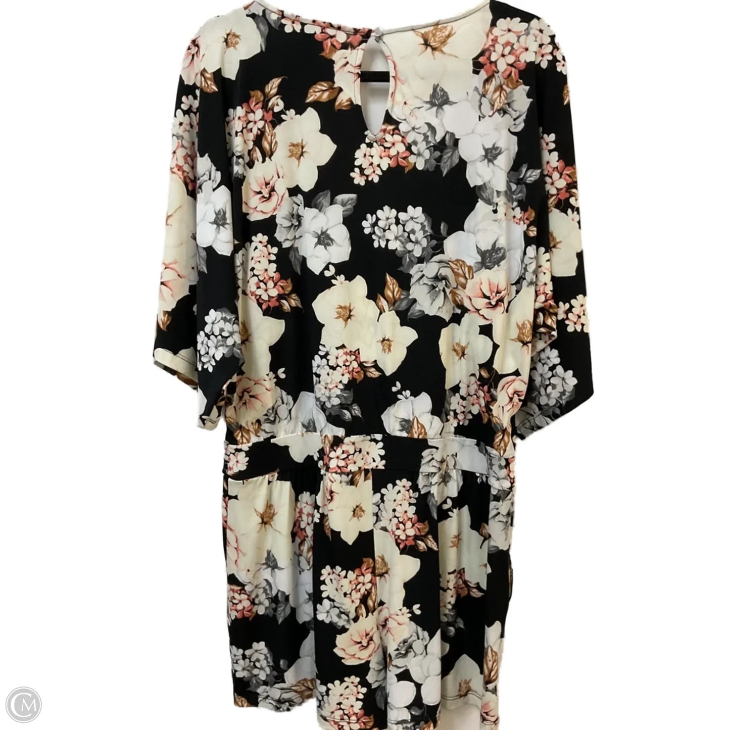 Romper By White House Black Market In Black & Cream, Size: L