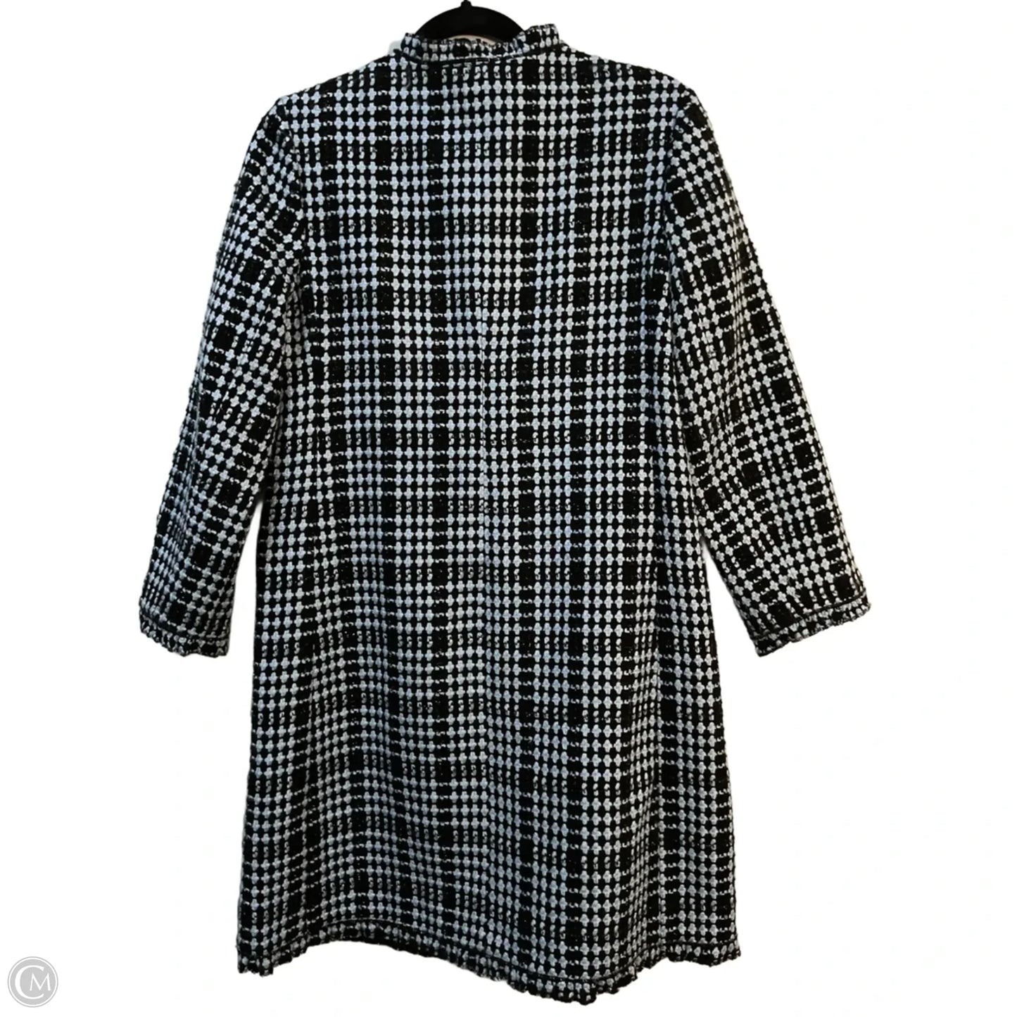 Coat Designer By Kate Spade In Black & Blue, Size: 2