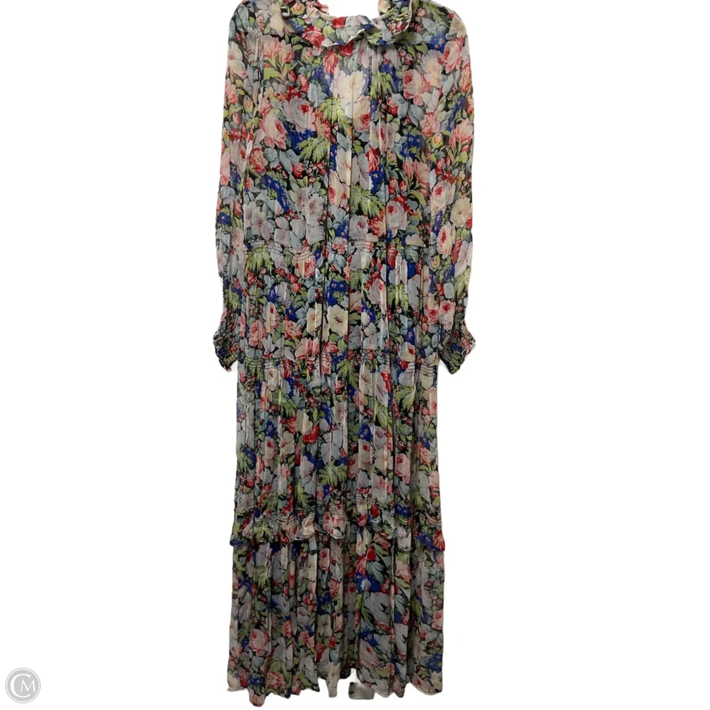 Dress Party Long By Anthropologie In Floral Print, Size: M