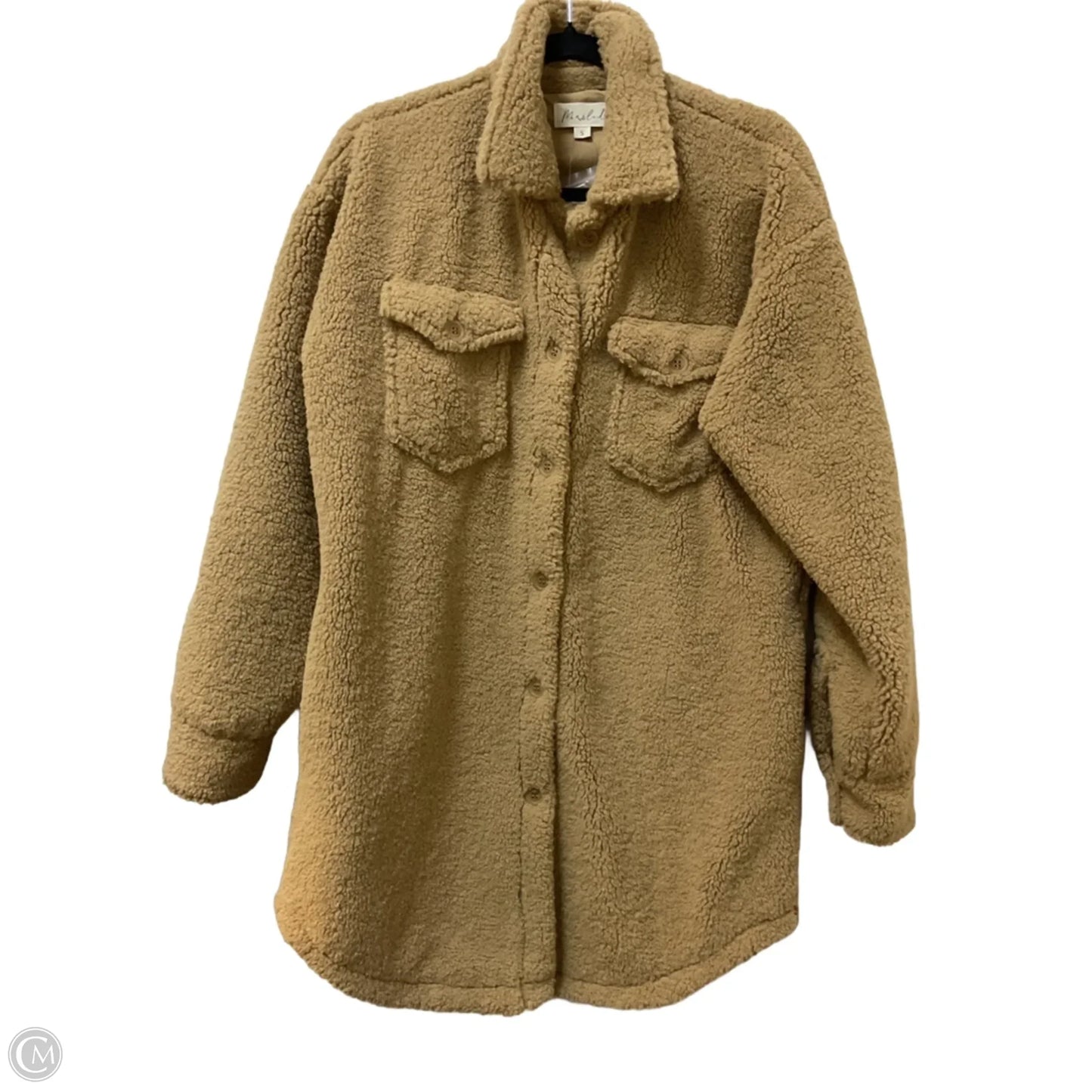 Jacket Faux Fur & Sherpa By Marled In Tan, Size: S