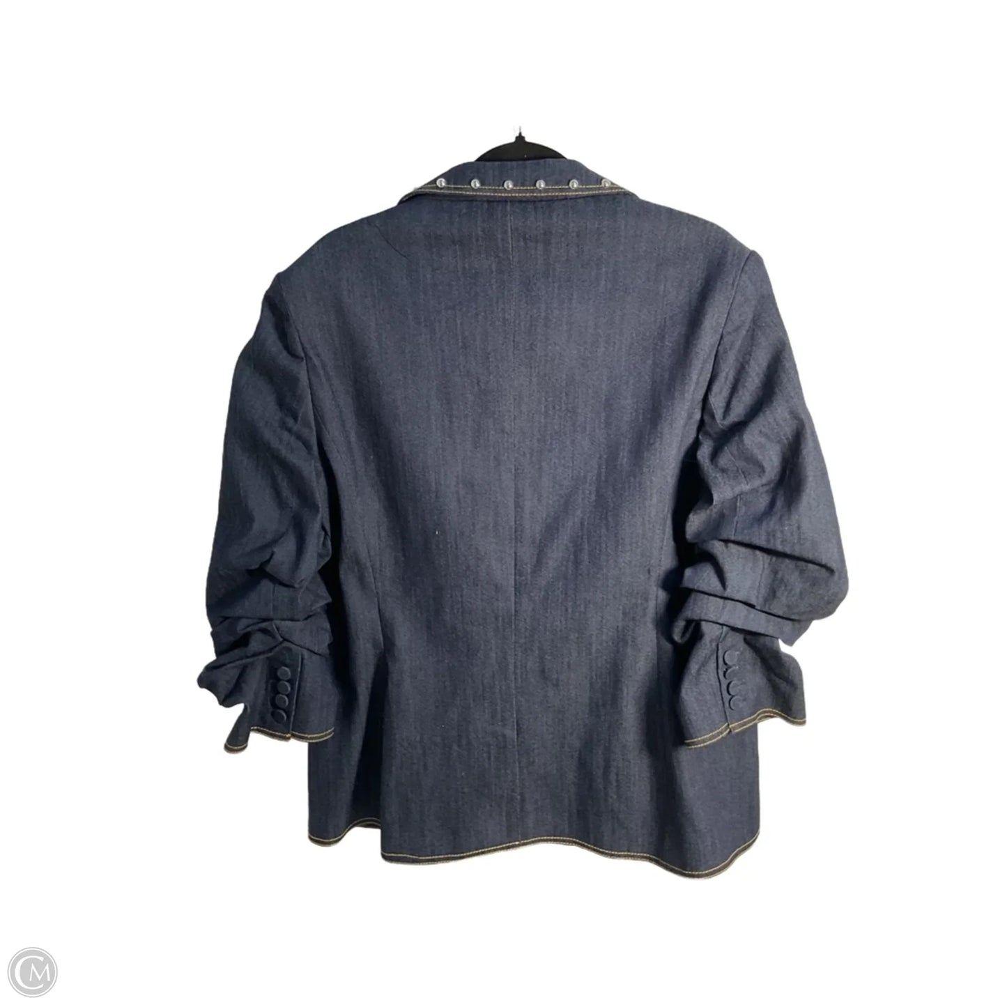 Blazer By Cma In Blue Denim, Size: 14