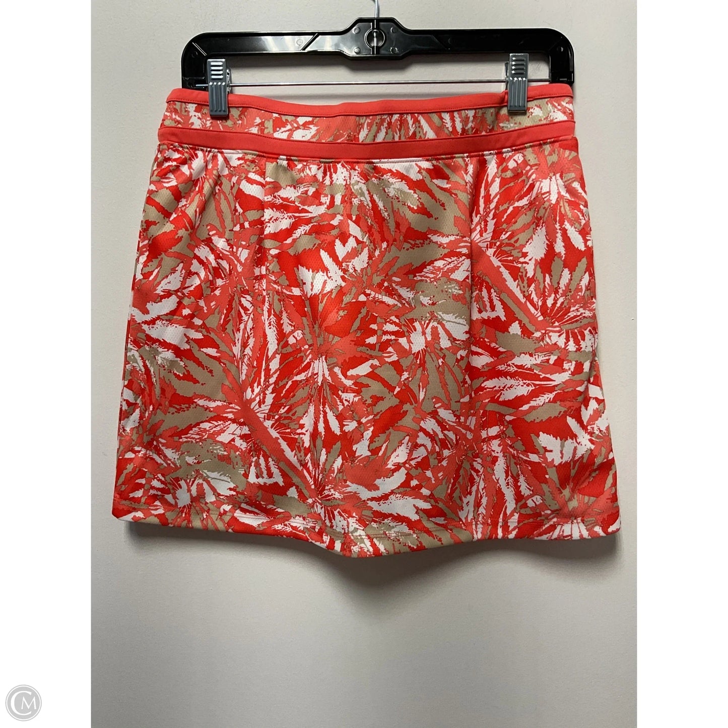 Athletic Skirt By Izod In Orange & Tan, Size: S