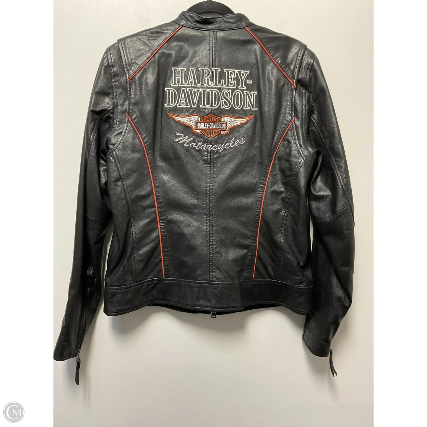 Jacket Leather By Harley Davidson In Black, Size: L